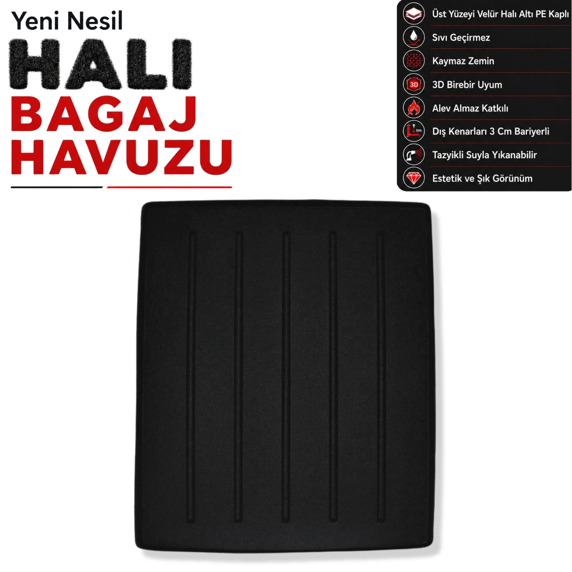 BMW 5  (X Drive) Halı Bagaj Havuzu G60 (2024 ve Sonrası)
