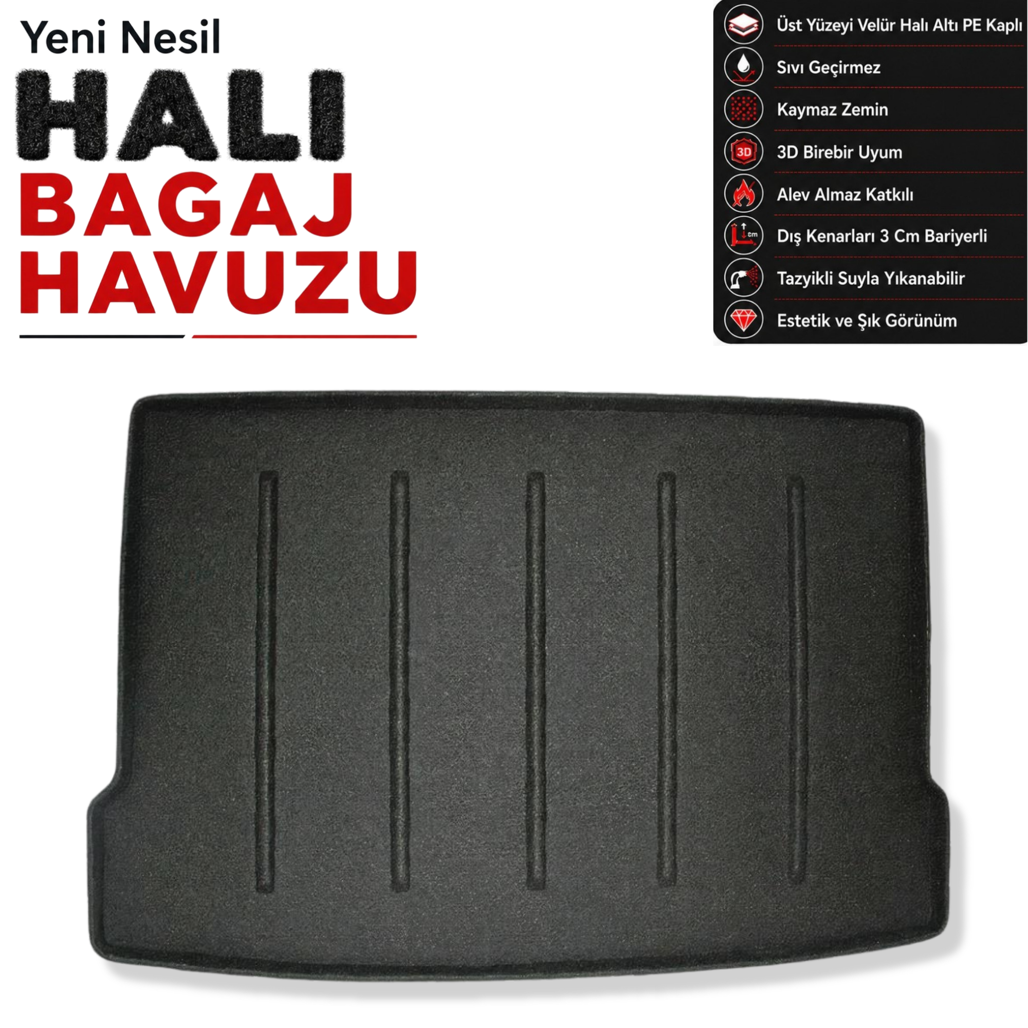 BMW 1 Serisi F70 Halı Bagaj Havuzu (2024 Sonrası)