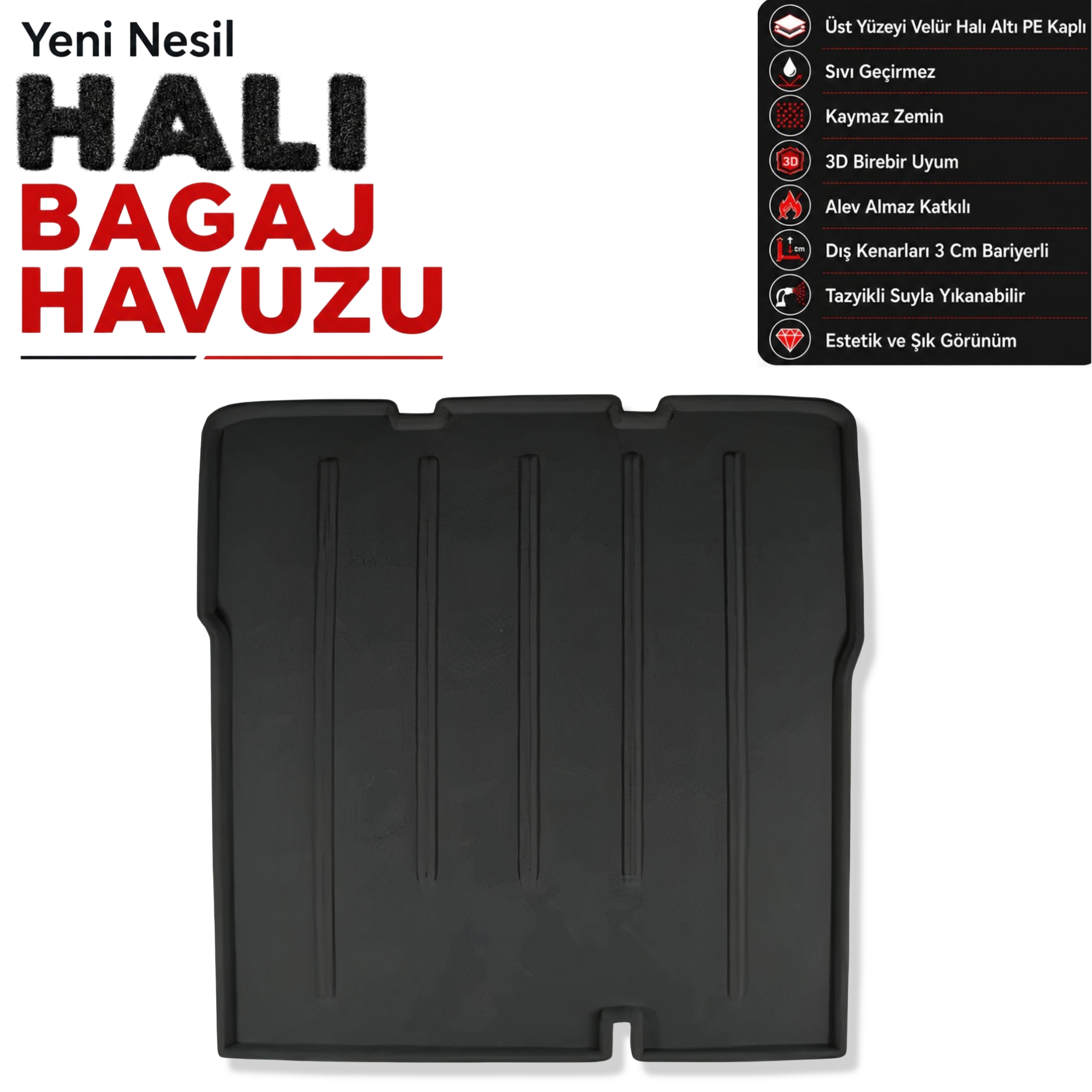 Chevrolet Aveo Sedan Halı Bagaj Havuzu (2011 Sonrası)