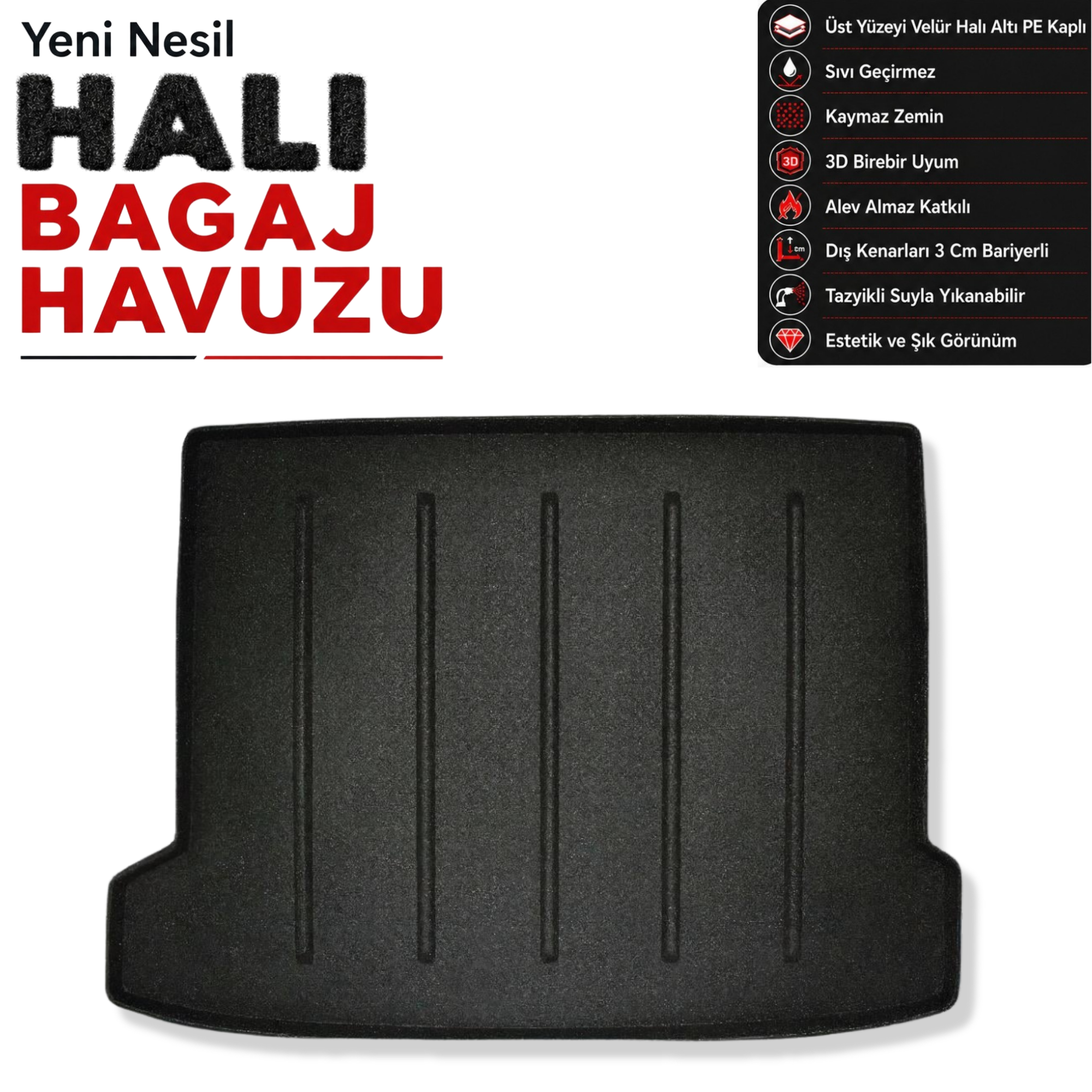 Chery Omoda 5 Halı Bagaj Havuzu  (2023 ve Sonrası)