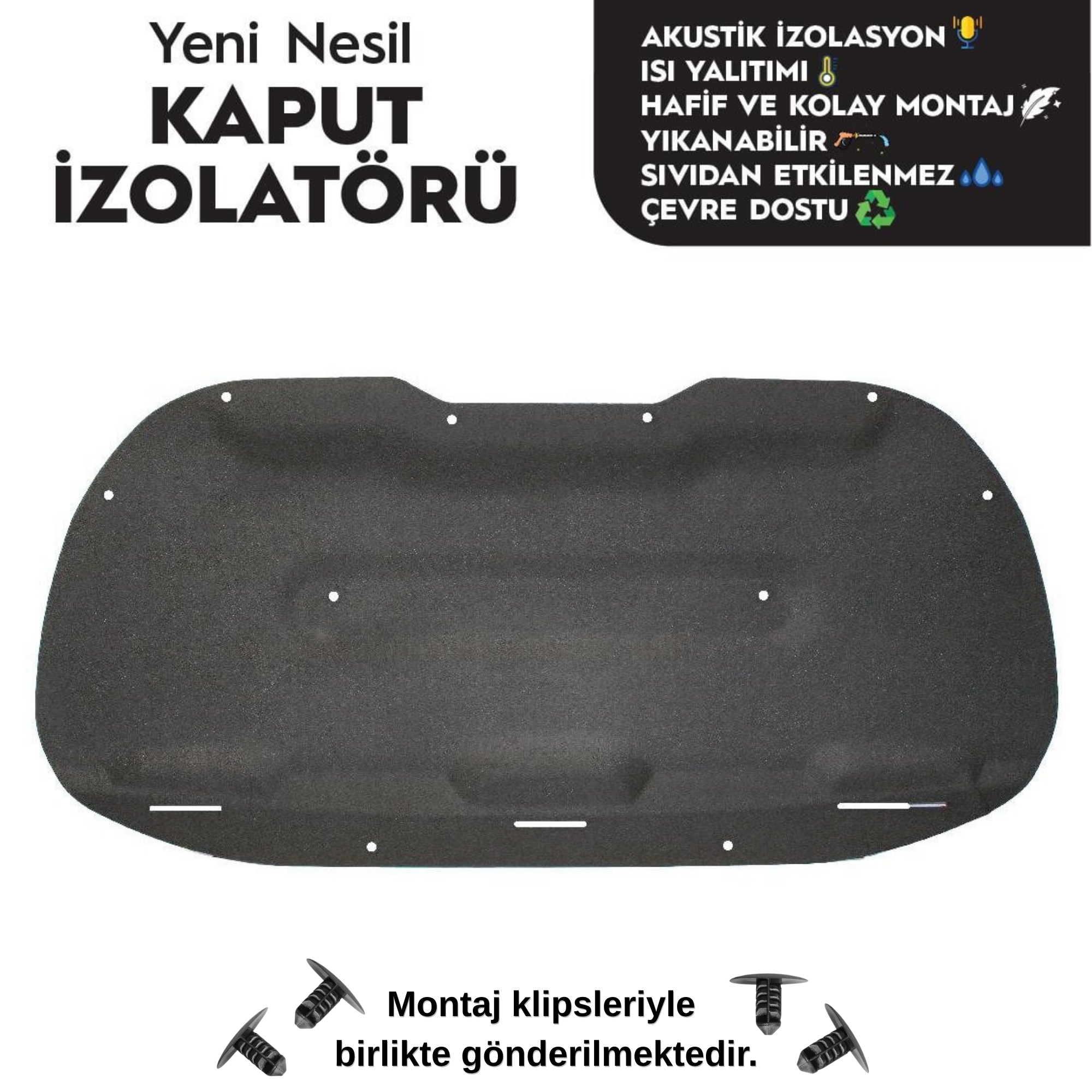 Citroen C Elysee Kaput Altı İzolatörü (2012 Sonrası)