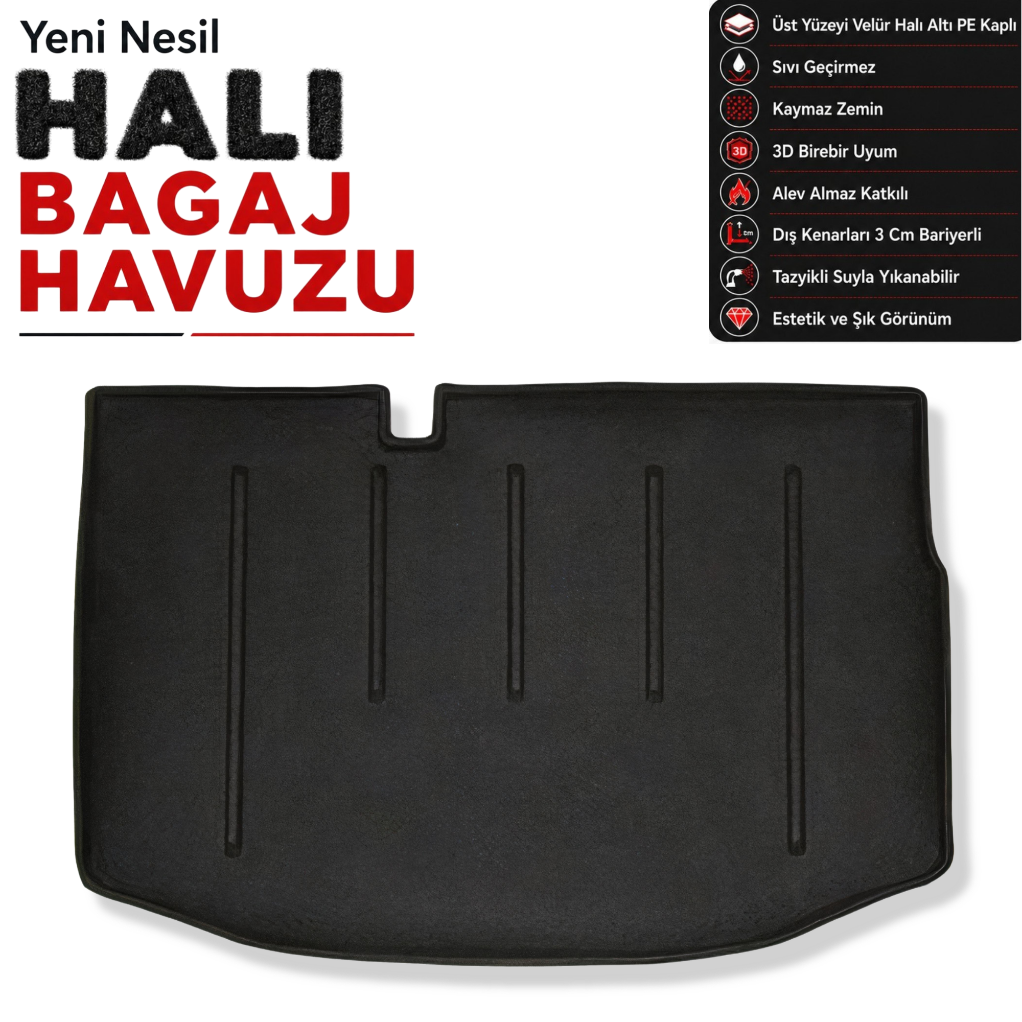 Citroen C3 Halı Bagaj Havuzu (2010 - 2016 Arası)