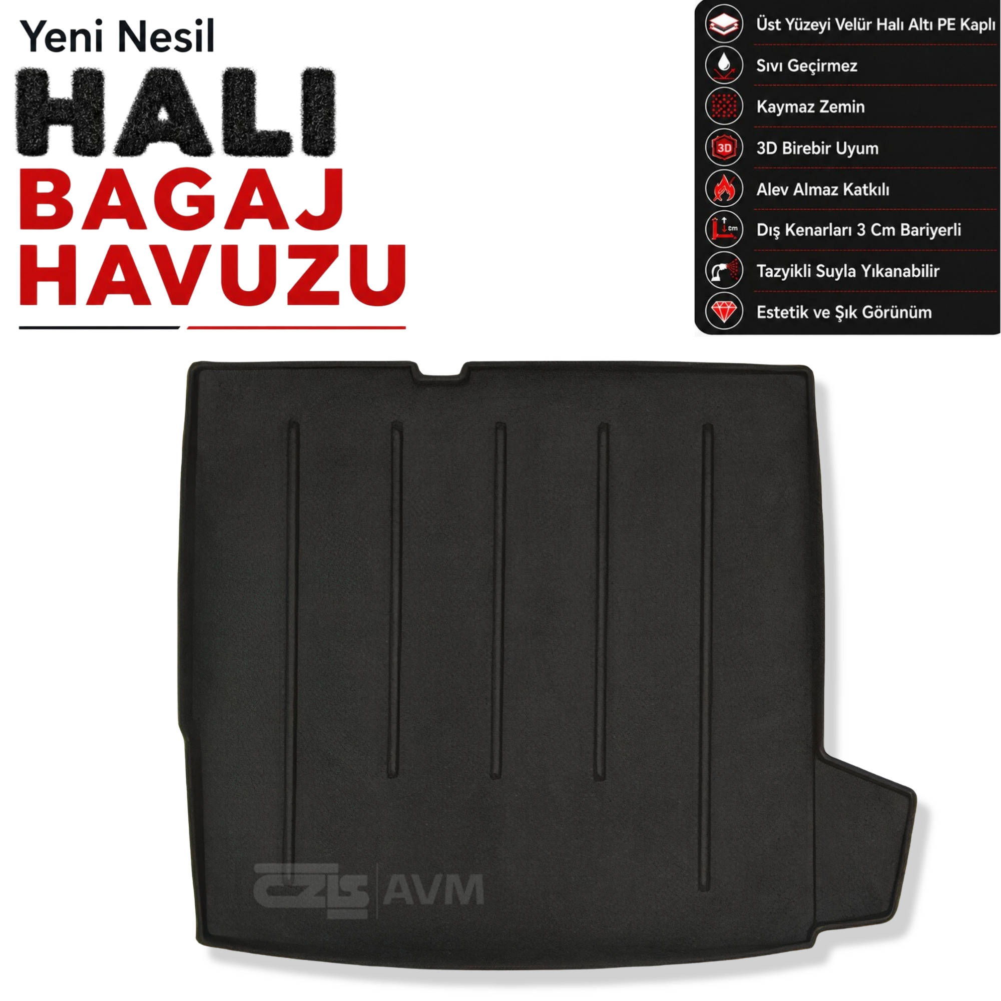 Citroen C5 Halı Bagaj Havuzu (2008 - 2017 Arası)