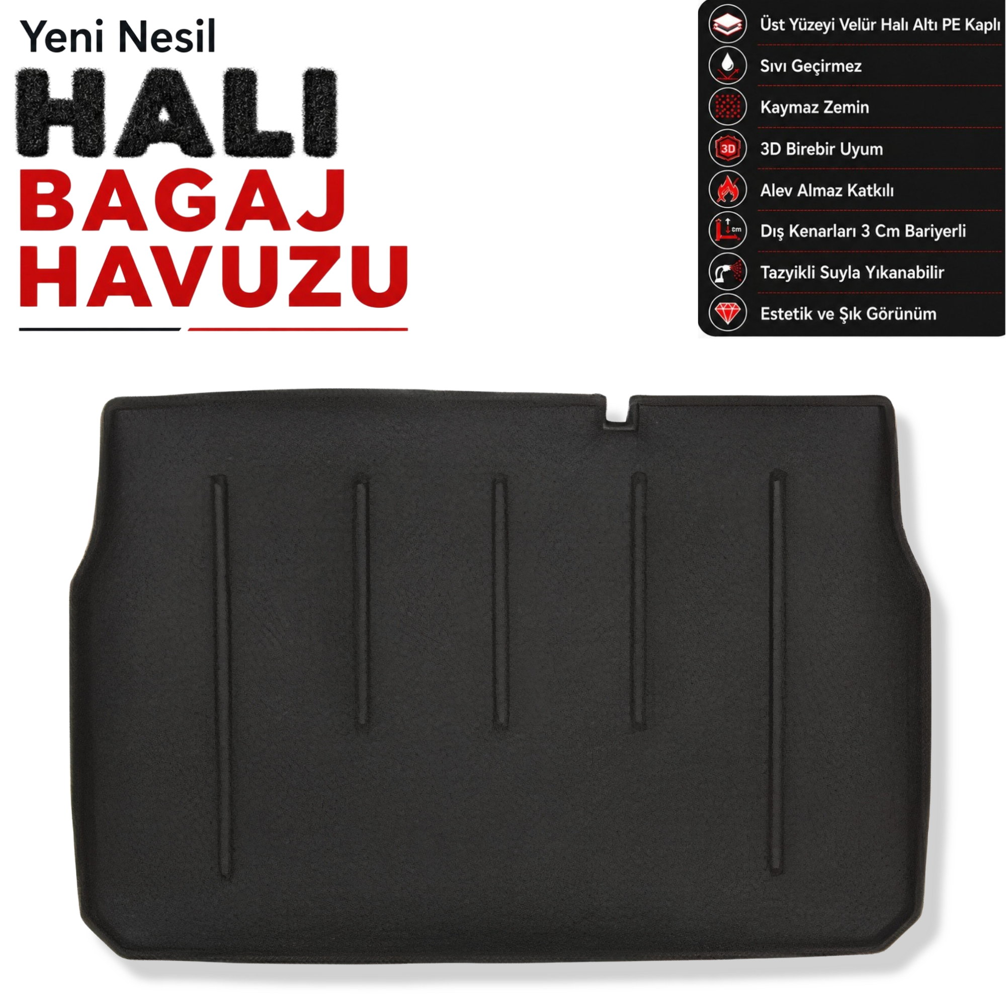 Citroen C3 Halı Bagaj Havuzu (2017 Sonrası)