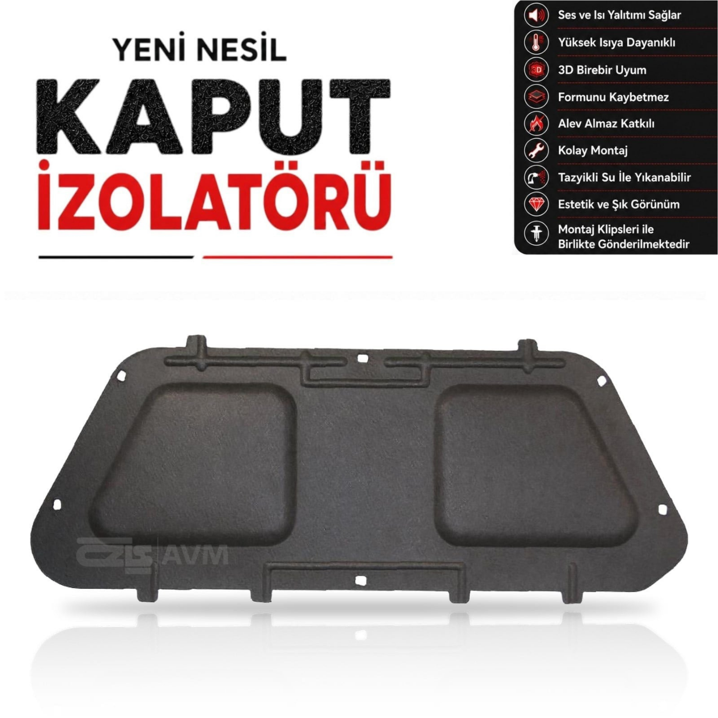 Fiat Doblo 3 Kaput İzolatörü (2010 - 2022 Arası)