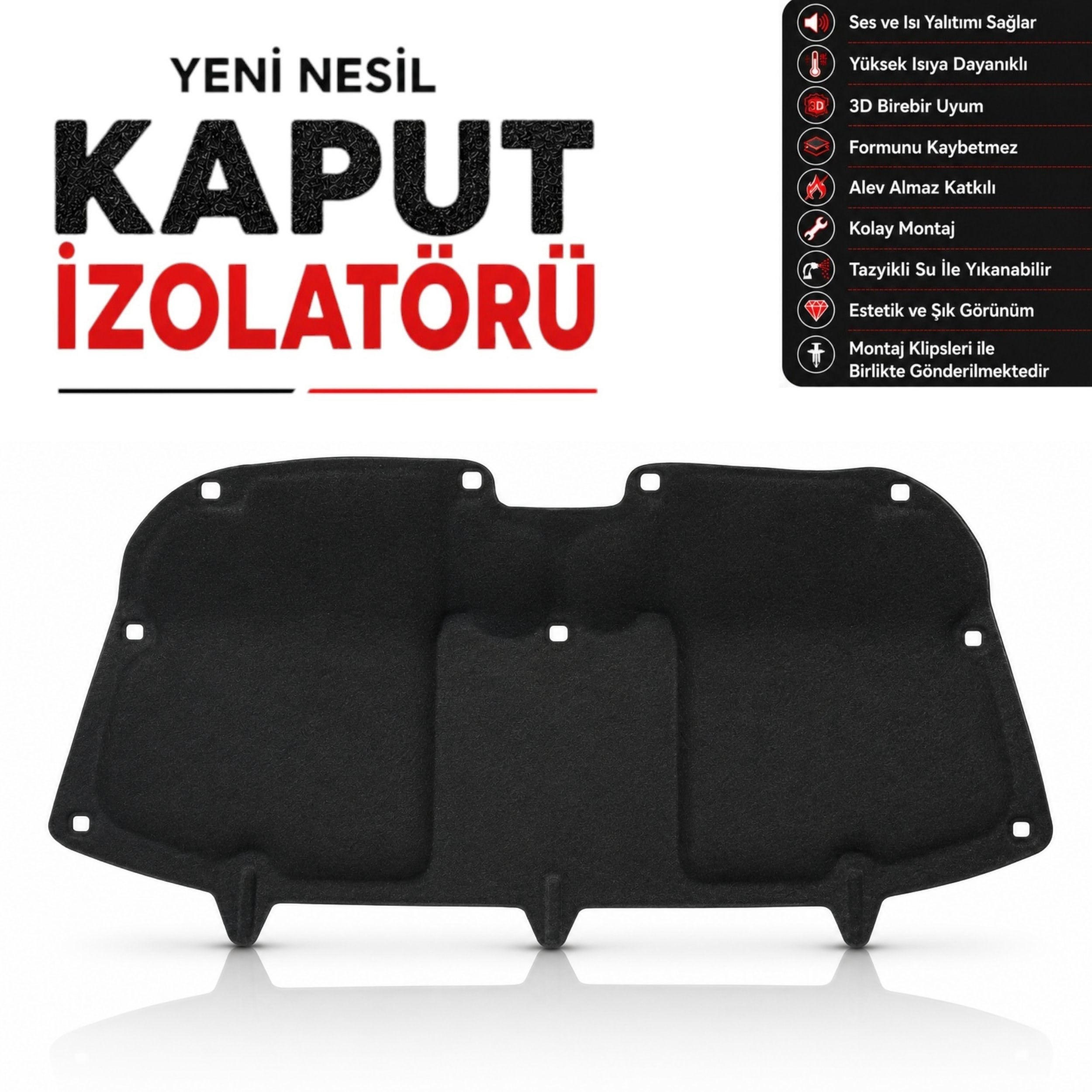 Fiat Fiorino Kaput İzolatörü (2007 - 2024 Arası)