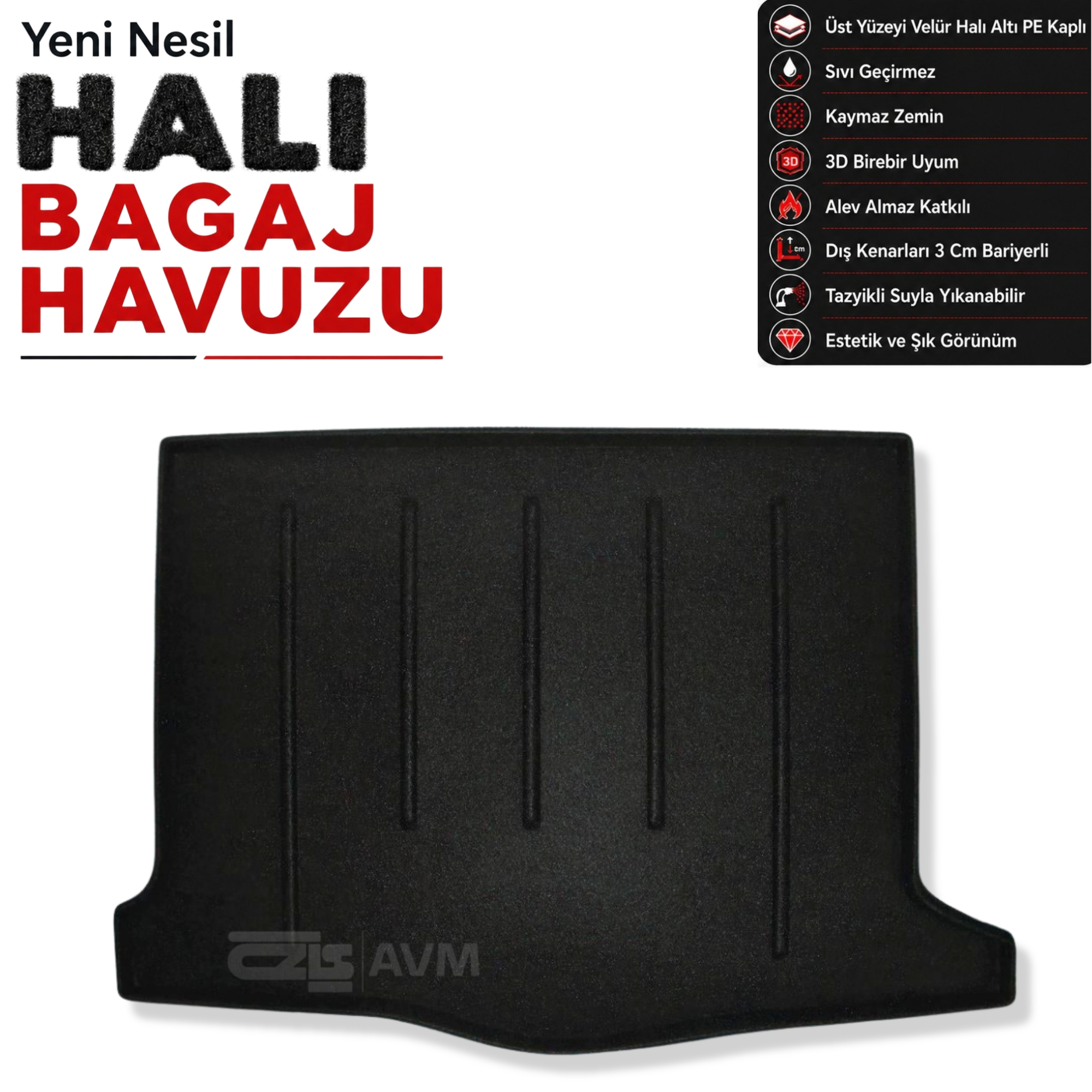Dacia Sandero Halı Bagaj Havuzu (2013 - 2021 Arası)