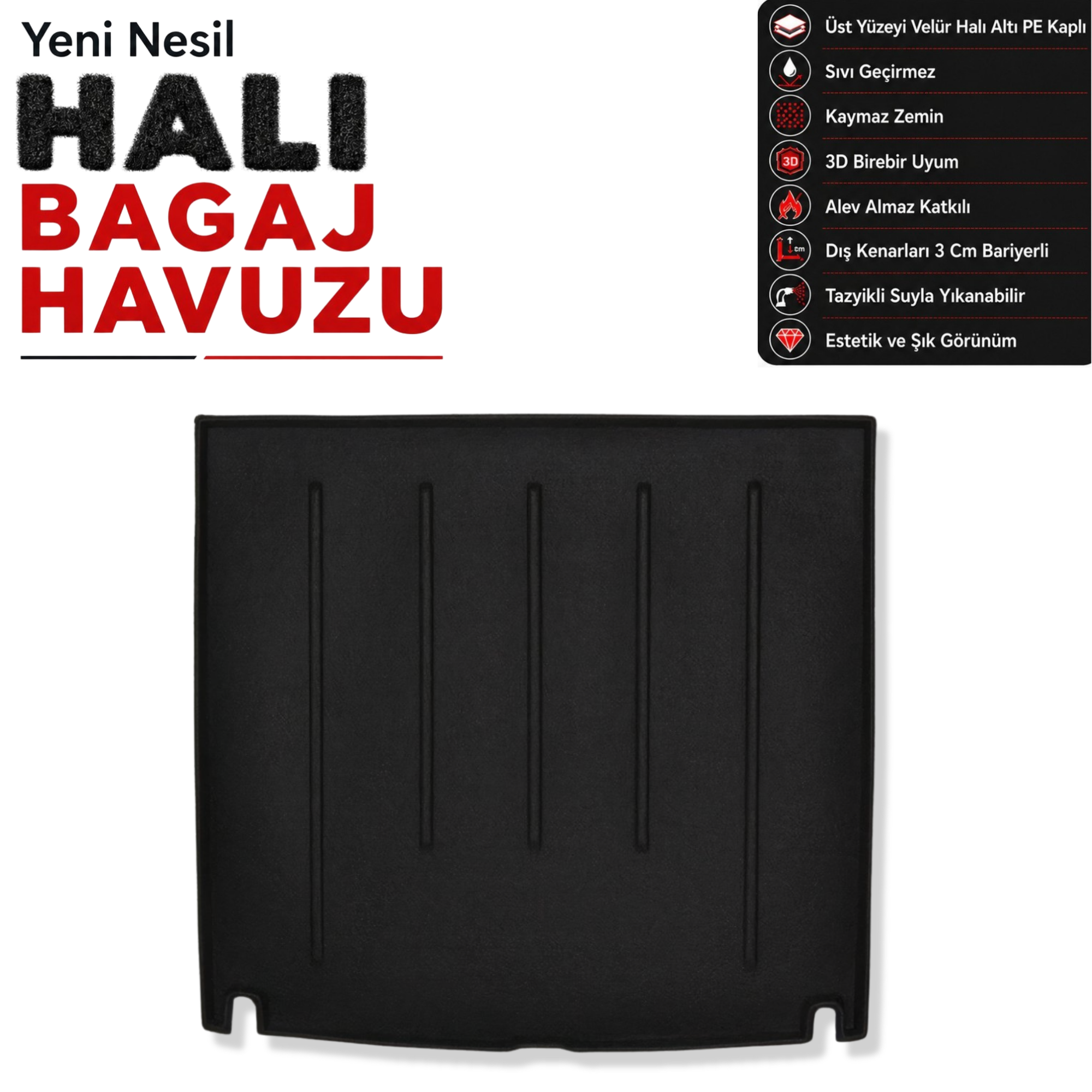 Dacia Duster Halı Bagaj Havuzu (2010 - 2013 arası)