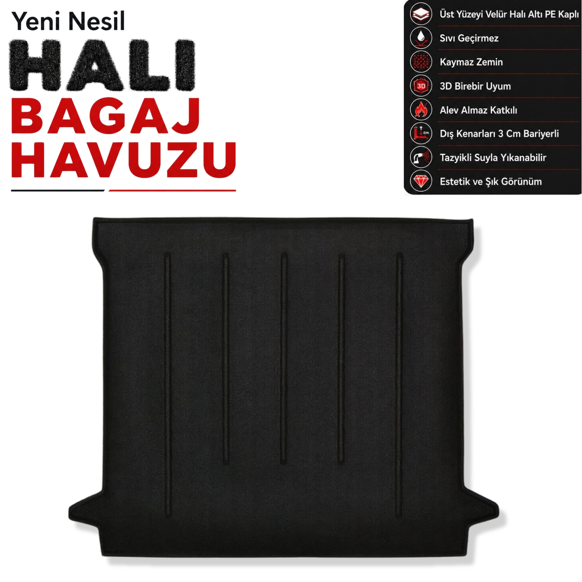 Dacia Dokker Stepway Halı Bagaj Havuzu (2012 ve Sonrası)