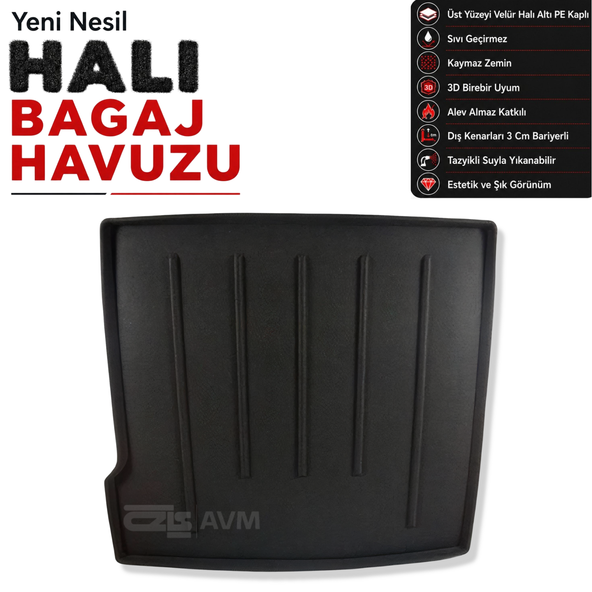 Dacia Duster 4x2 Halı Bagaj Havuzu (2014 - 2017 Arası)