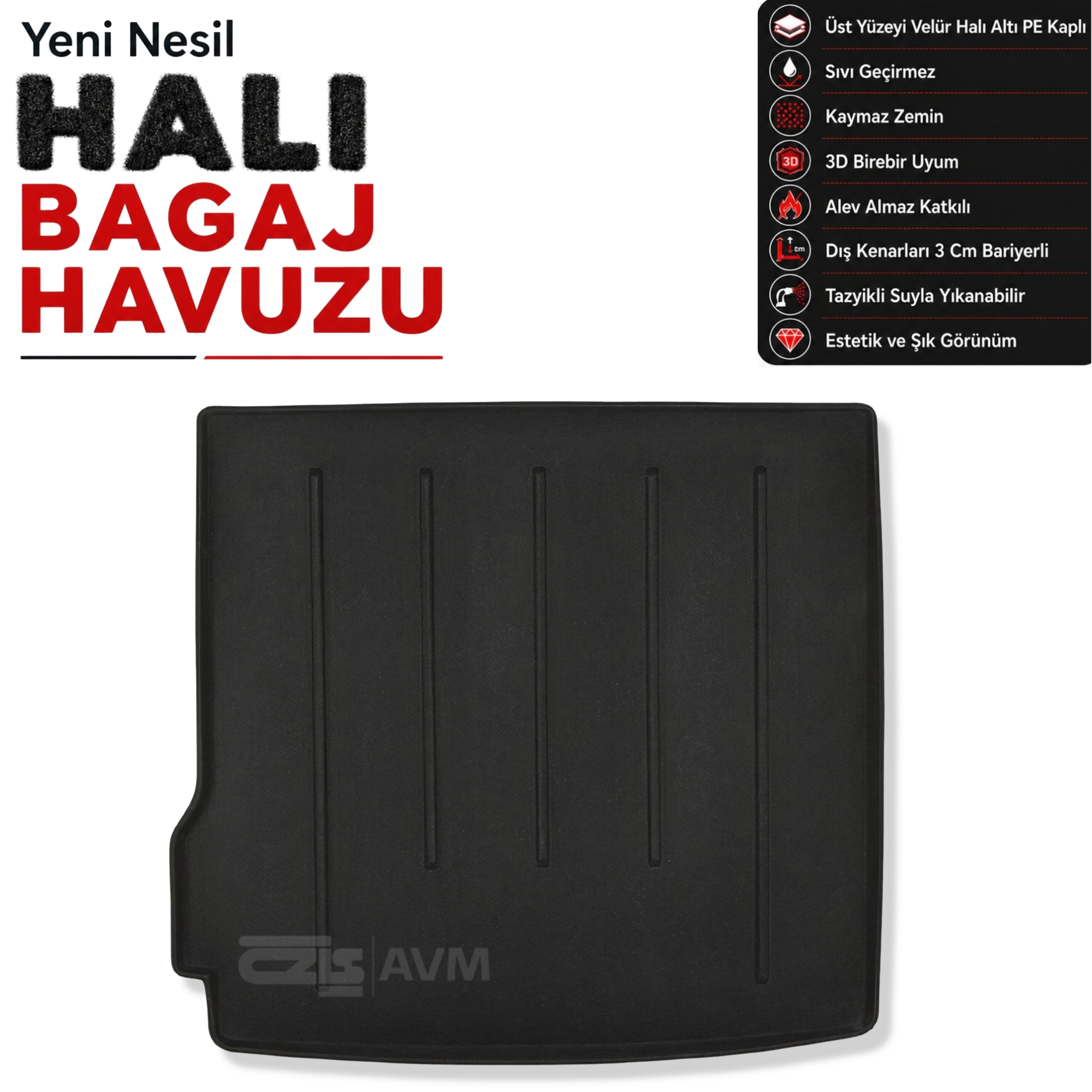 Dacia Duster 4x2 Halı Bagaj Havuzu (2017 Sonrası)