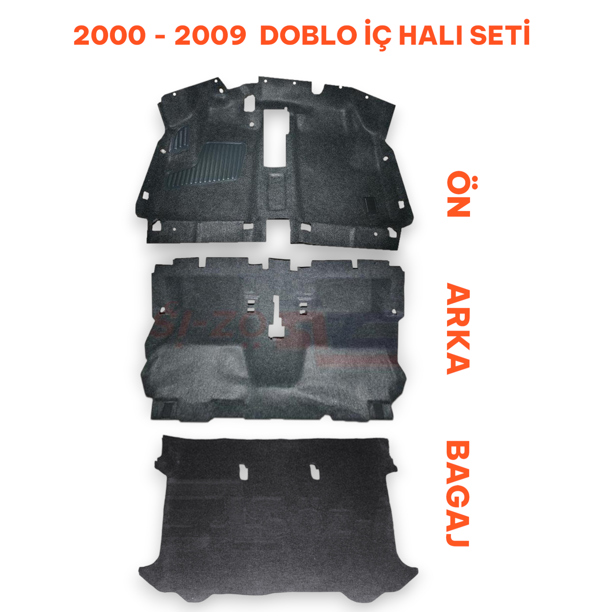 Fiat Doblo Halı Seti 2000 - 2009 Arası Uyumlu