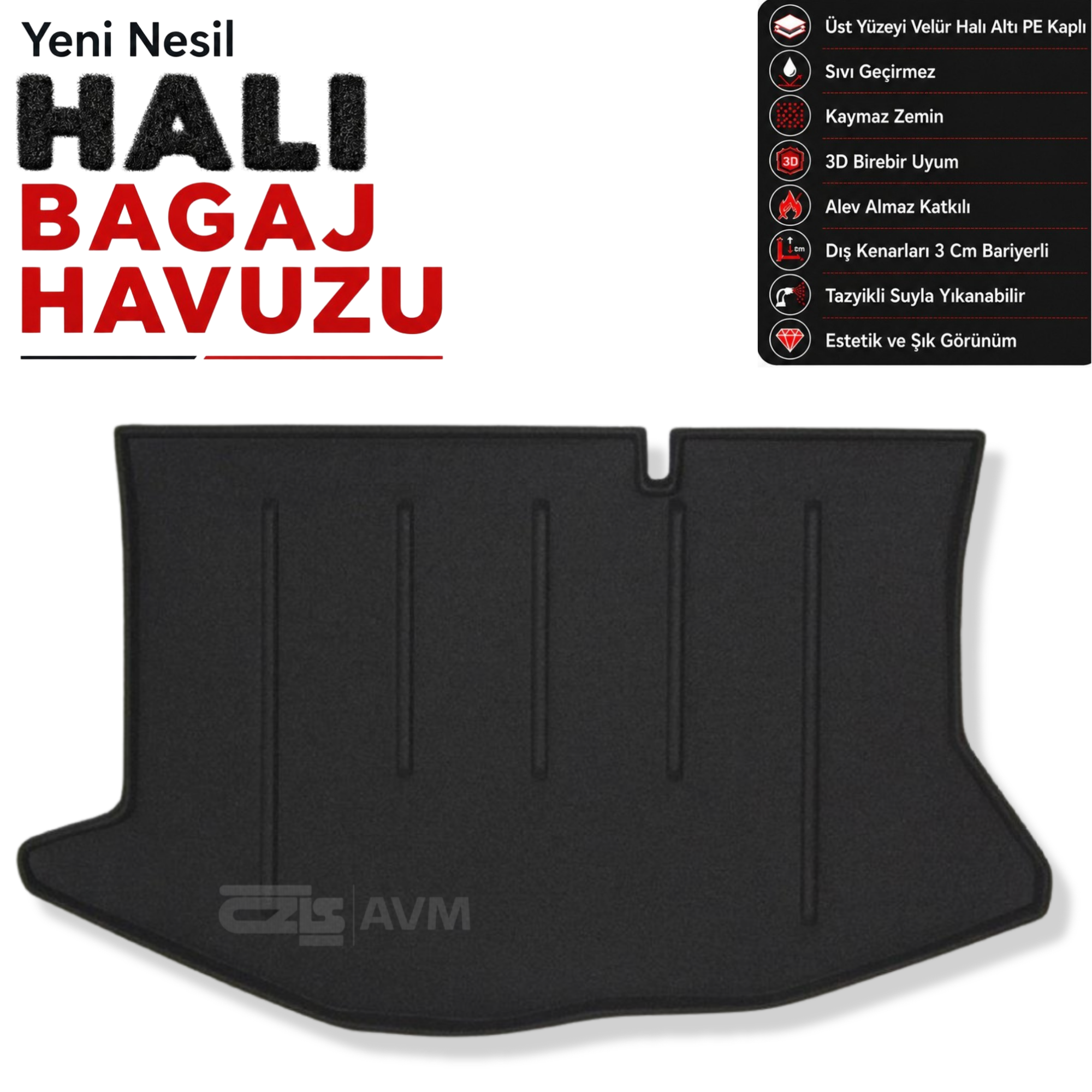 Ford Fiesta Halı Bagaj Havuzu (2008 - 2017 Arası)