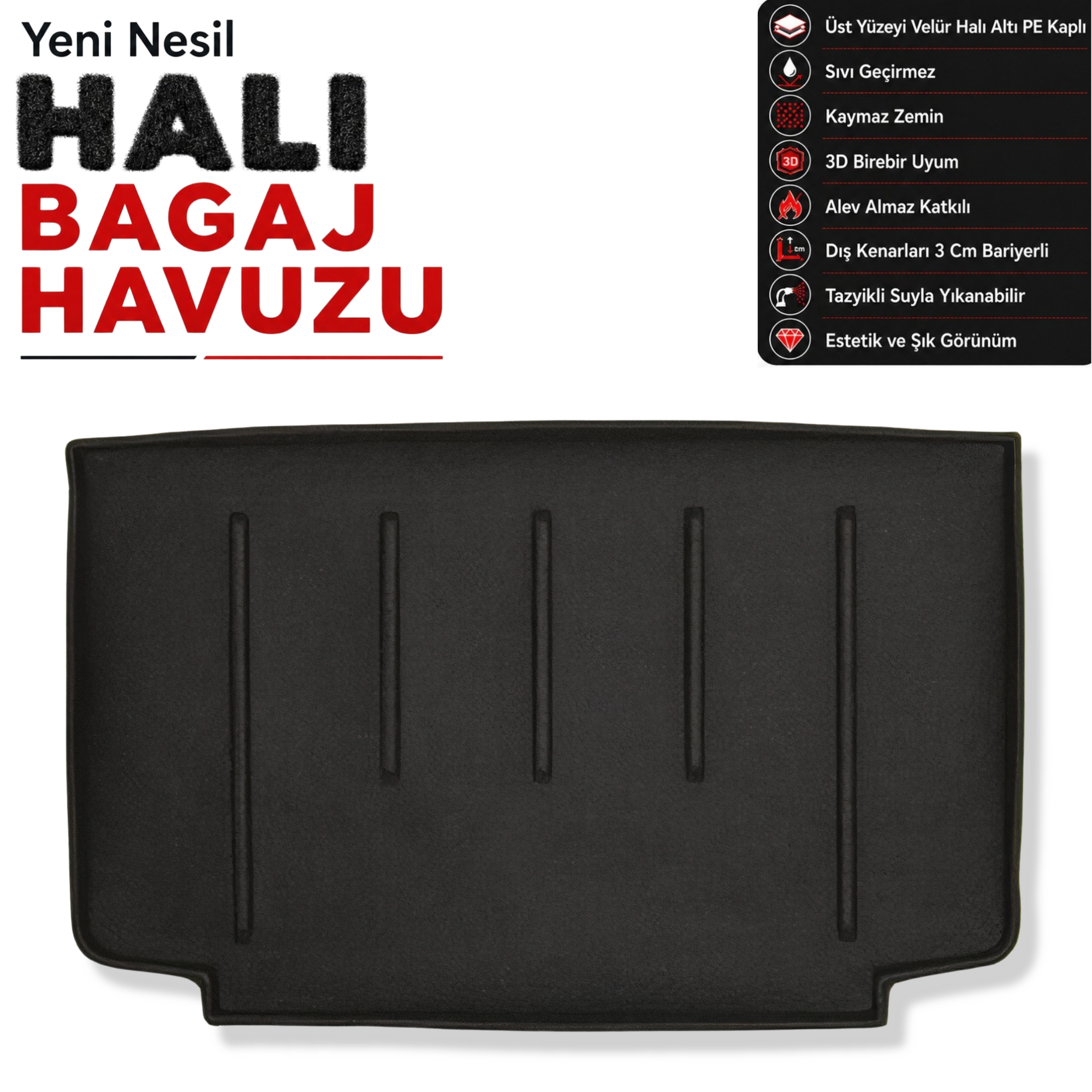 Ford B - Max Halı Bagaj Havuzu (2012 Sonrasi)