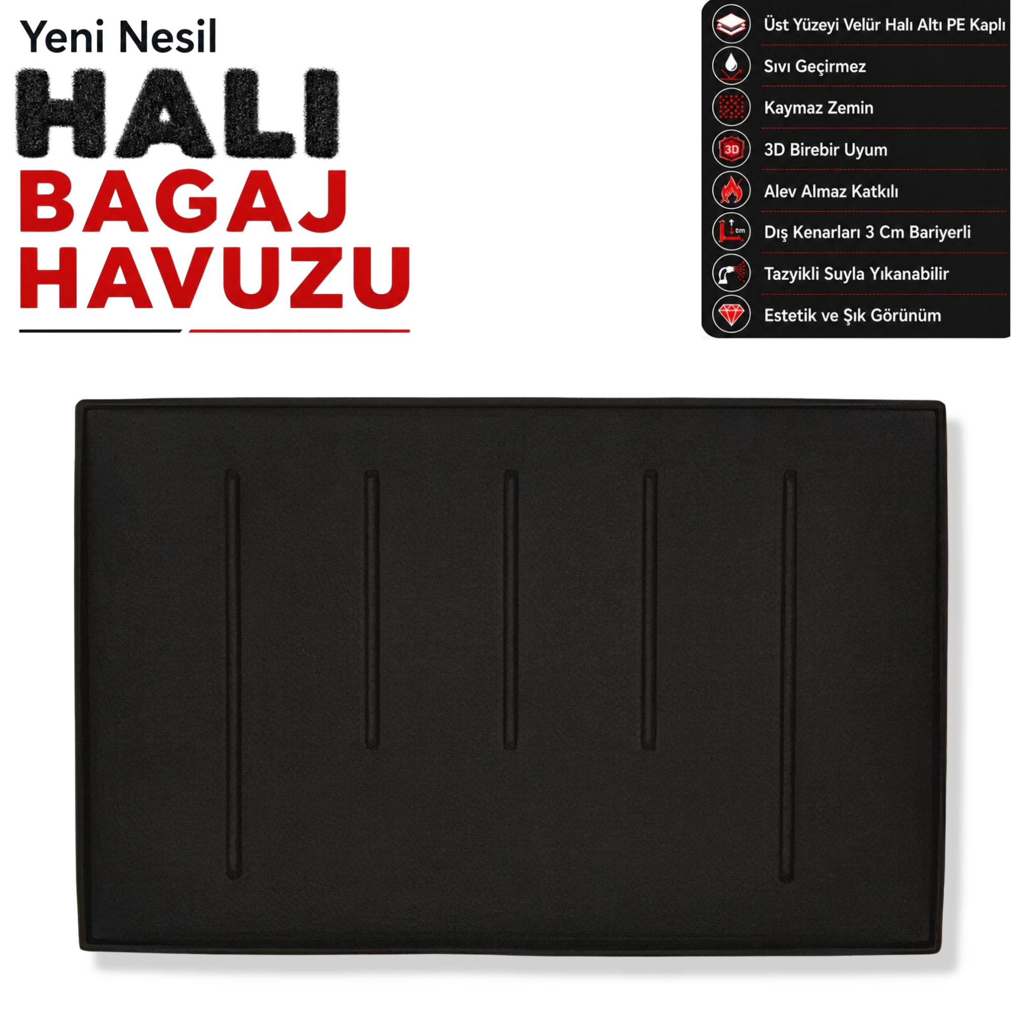 Ford Tourneo Connect Halı Bagaj Havuzu (2015 Sonrası)