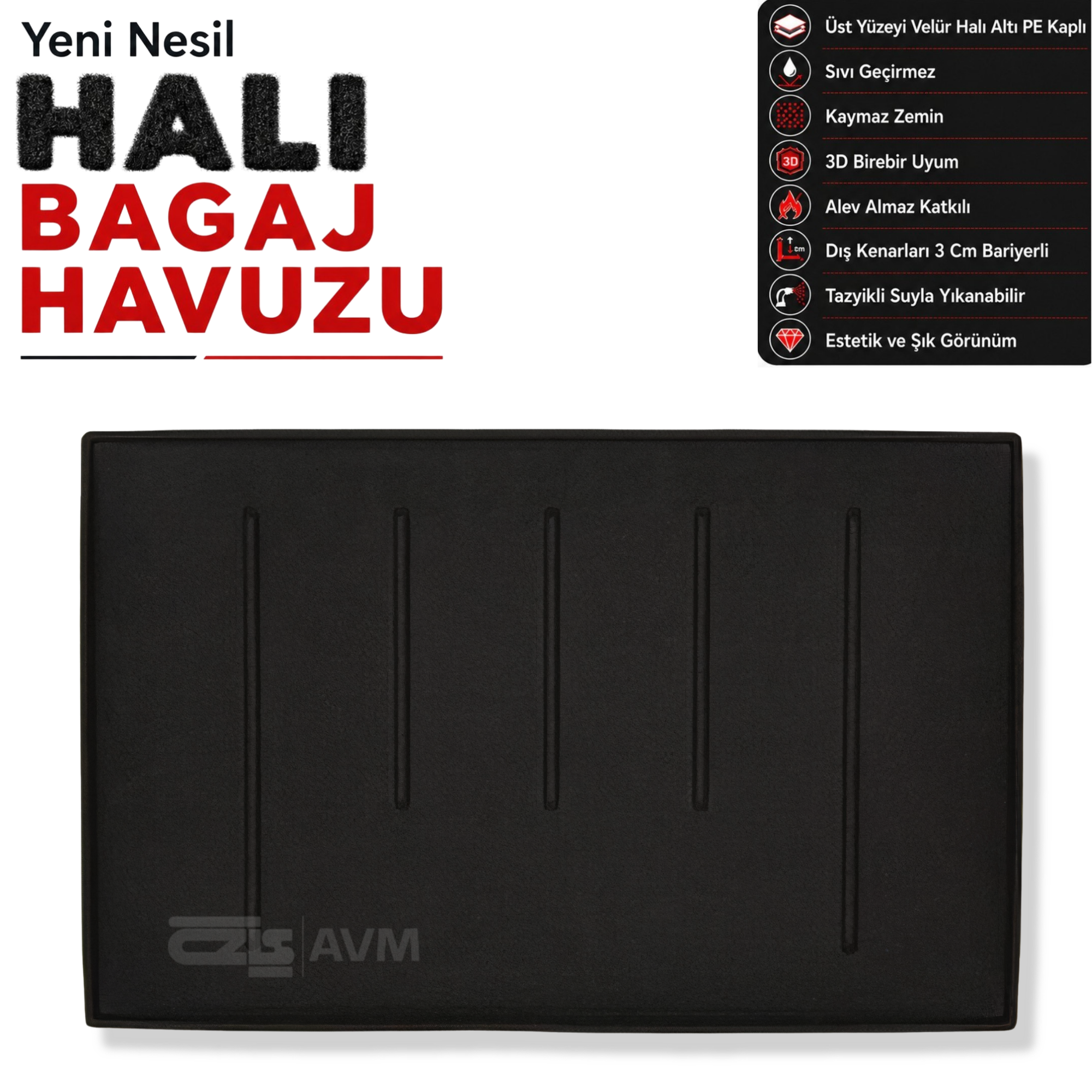 Ford Tourneo Connect Halı Bagaj Havuzu (2015 Sonrası)