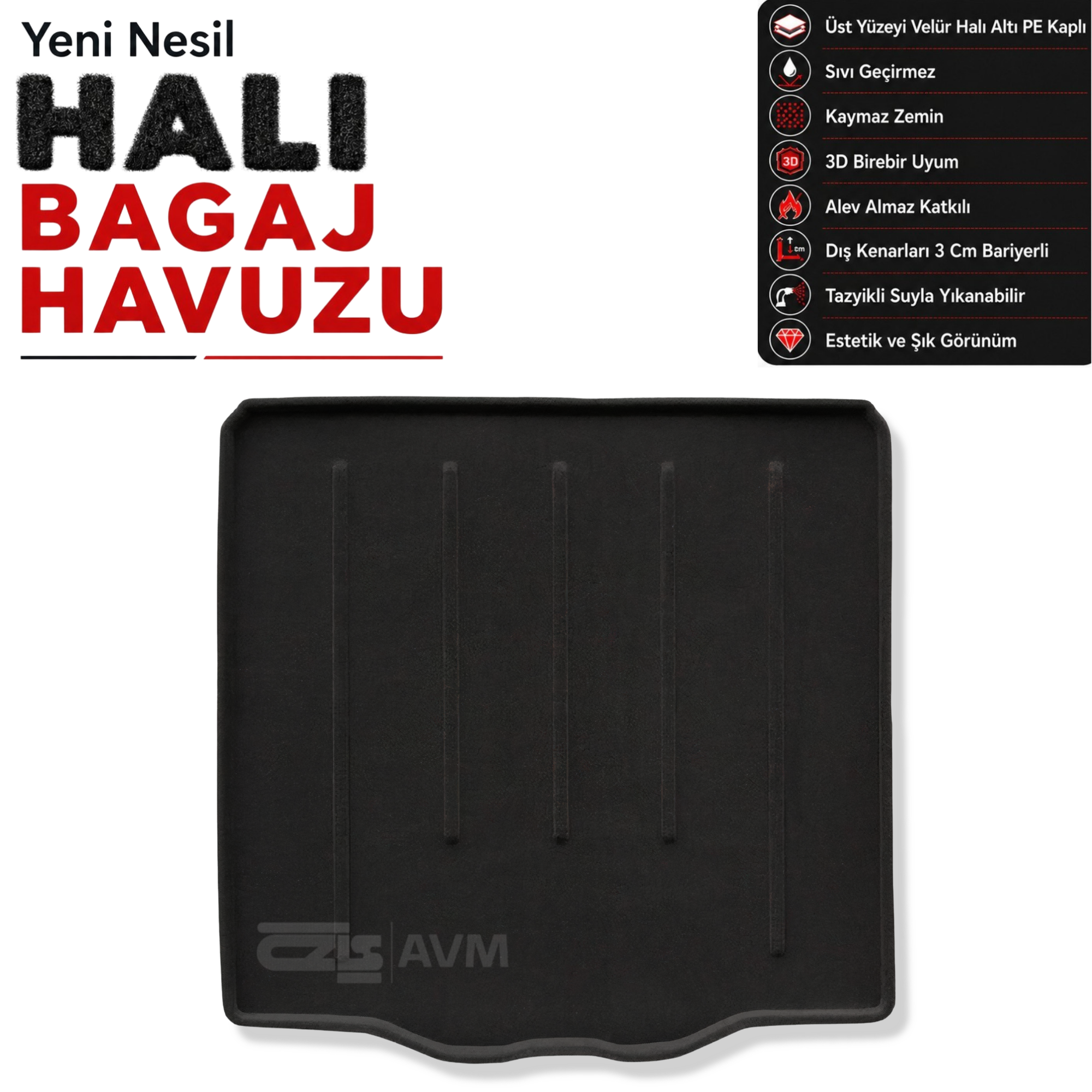 Ford Focus 5 Sedan Halı Bagaj Havuzu (2019 - 2025 Arası)