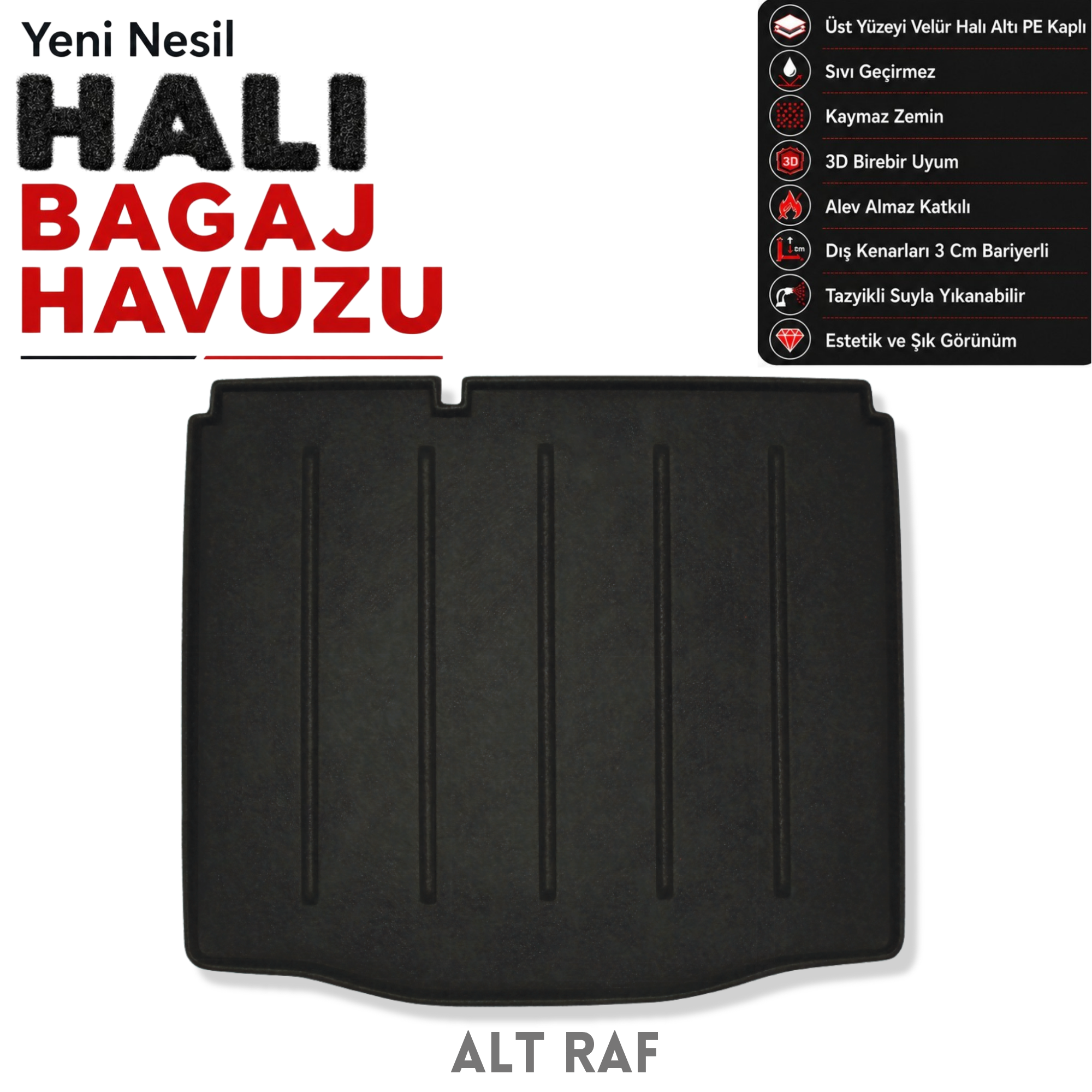 Ford Explorer Halı Bagaj Havuzu (2025 Sonrası)