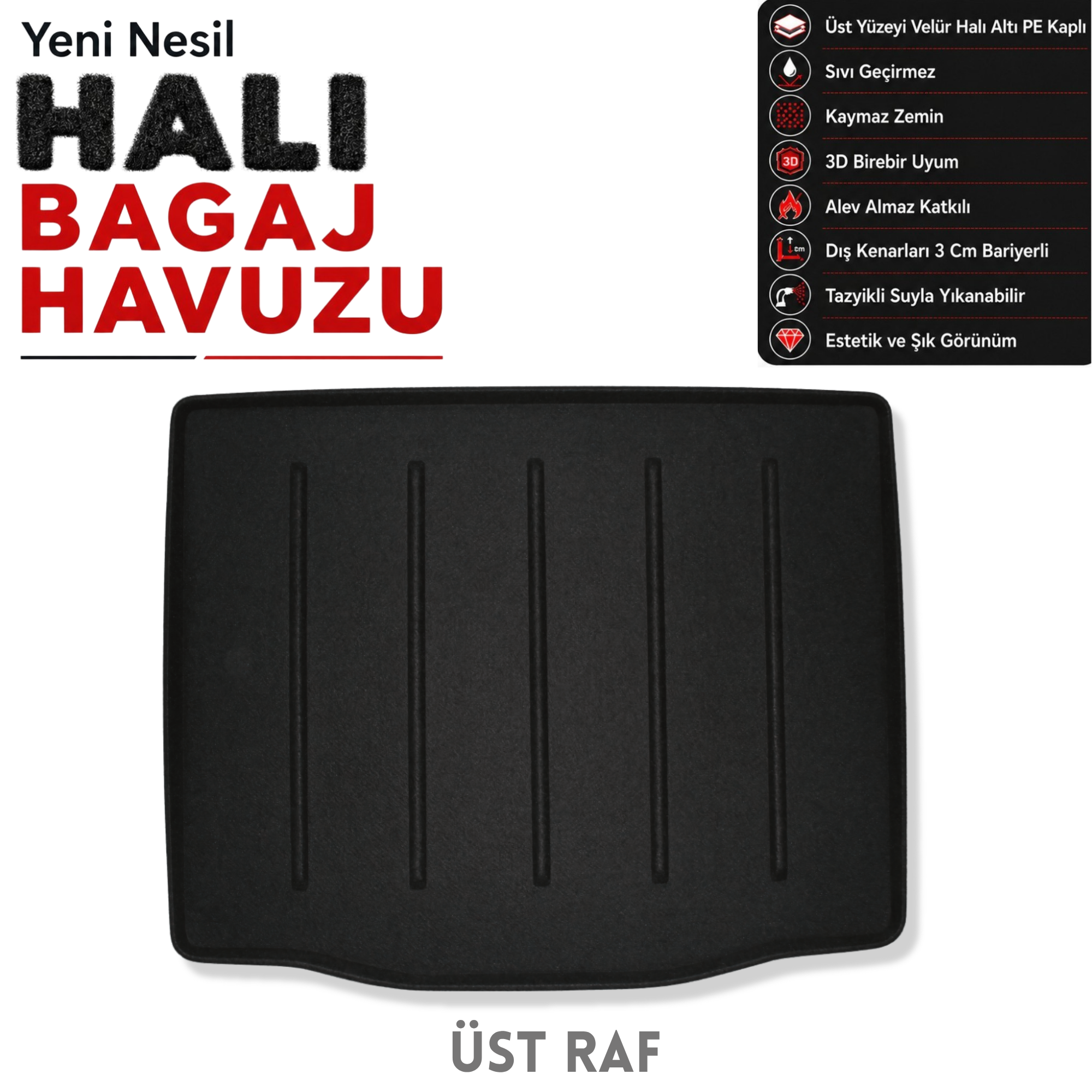 Ford Explorer Halı Bagaj Havuzu (2025 Sonrası)