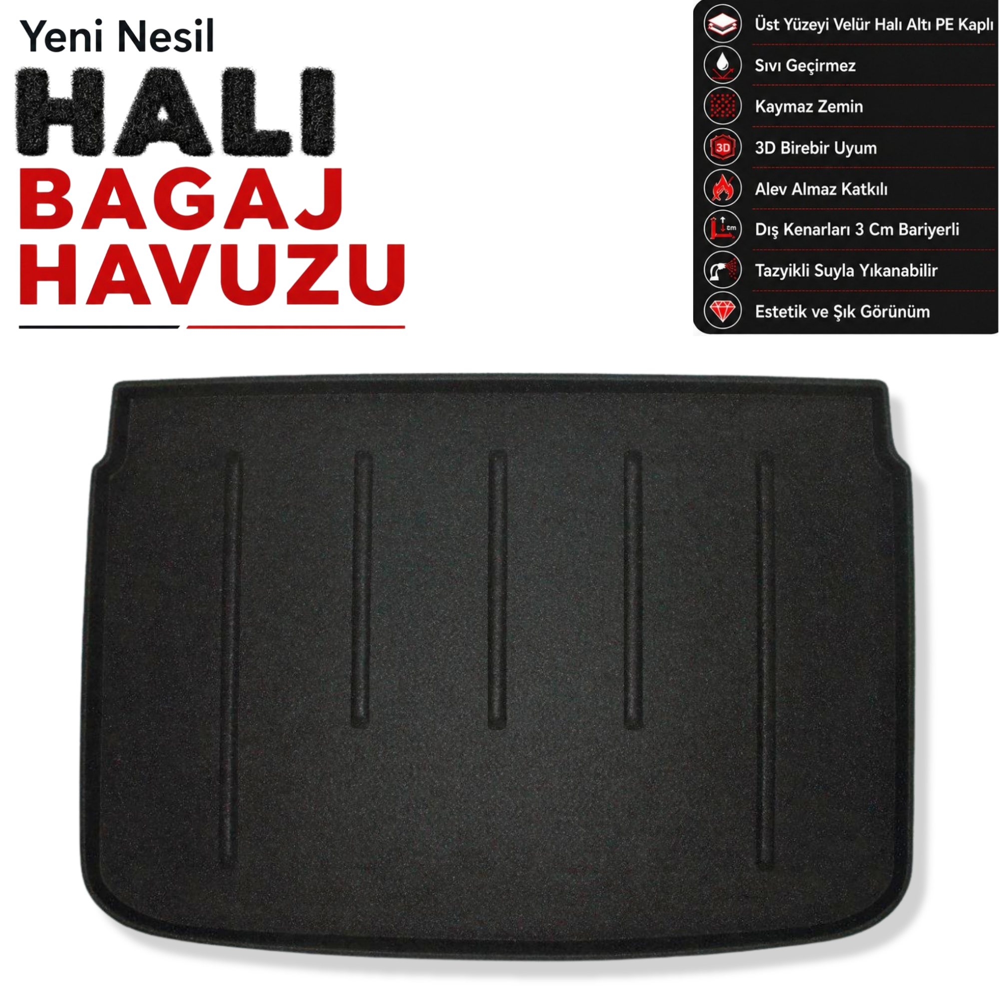 Fiat 500L Halı Bagaj Havuzu (2013 - 2020 Arası)