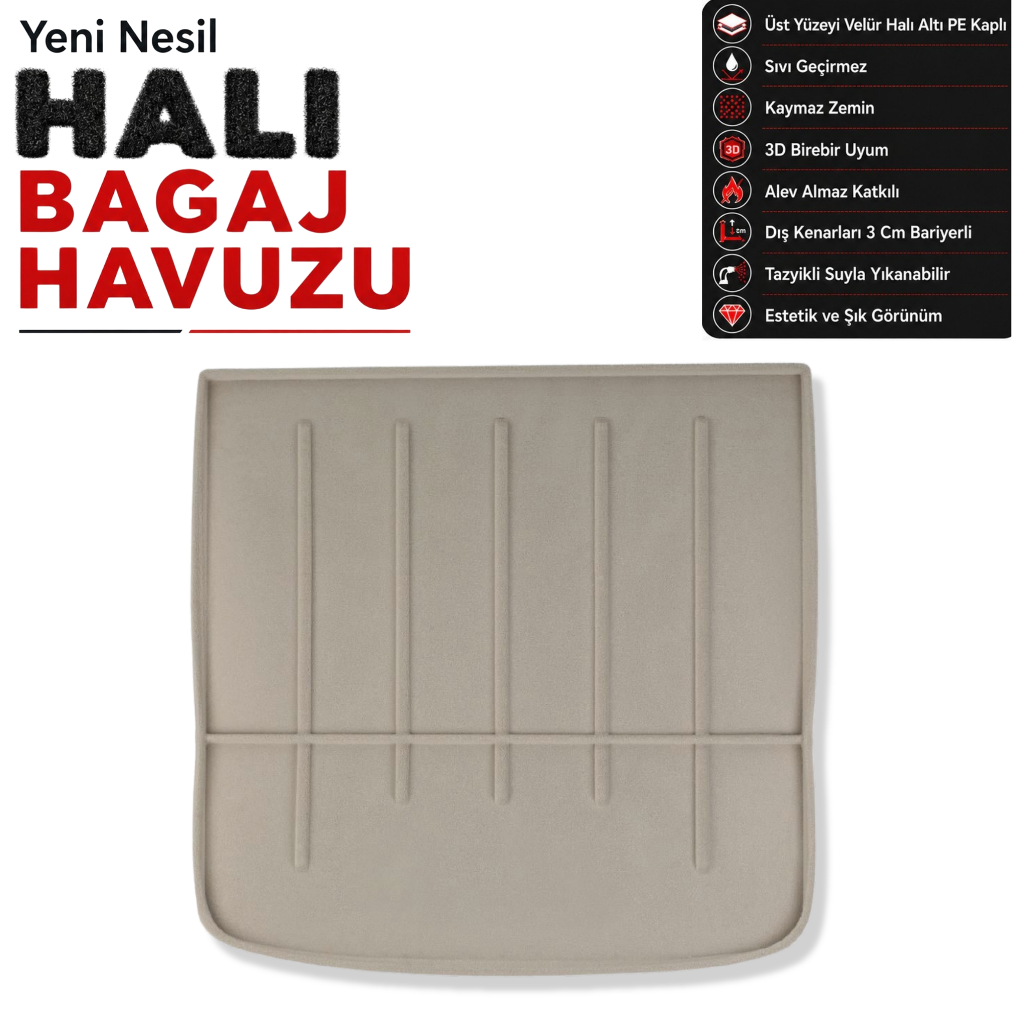 Fiat Freemont Halı Bagaj Havuzu (2011 - 2016 Arası)