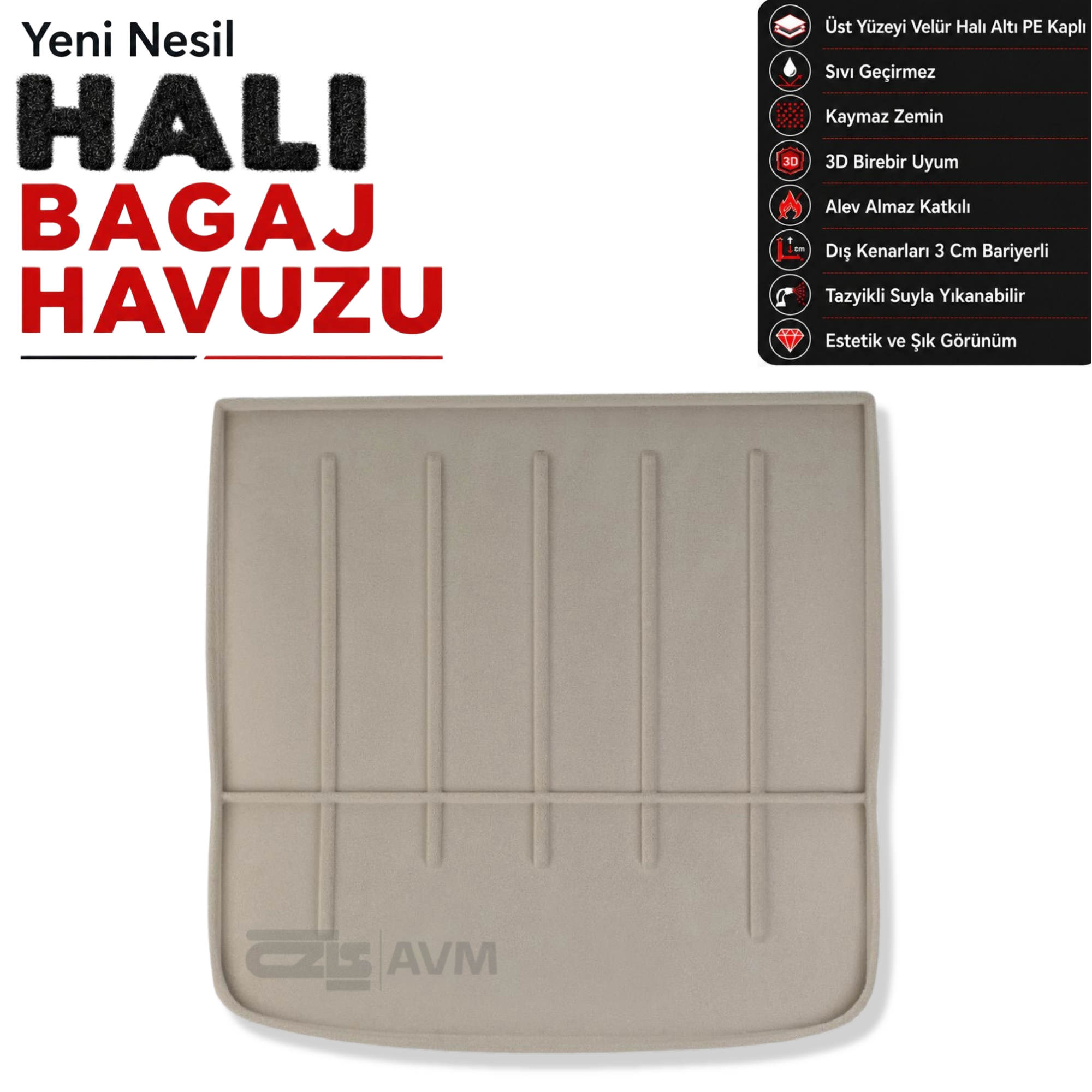 Fiat Freemont Halı Bagaj Havuzu (2011 - 2016 Arası)