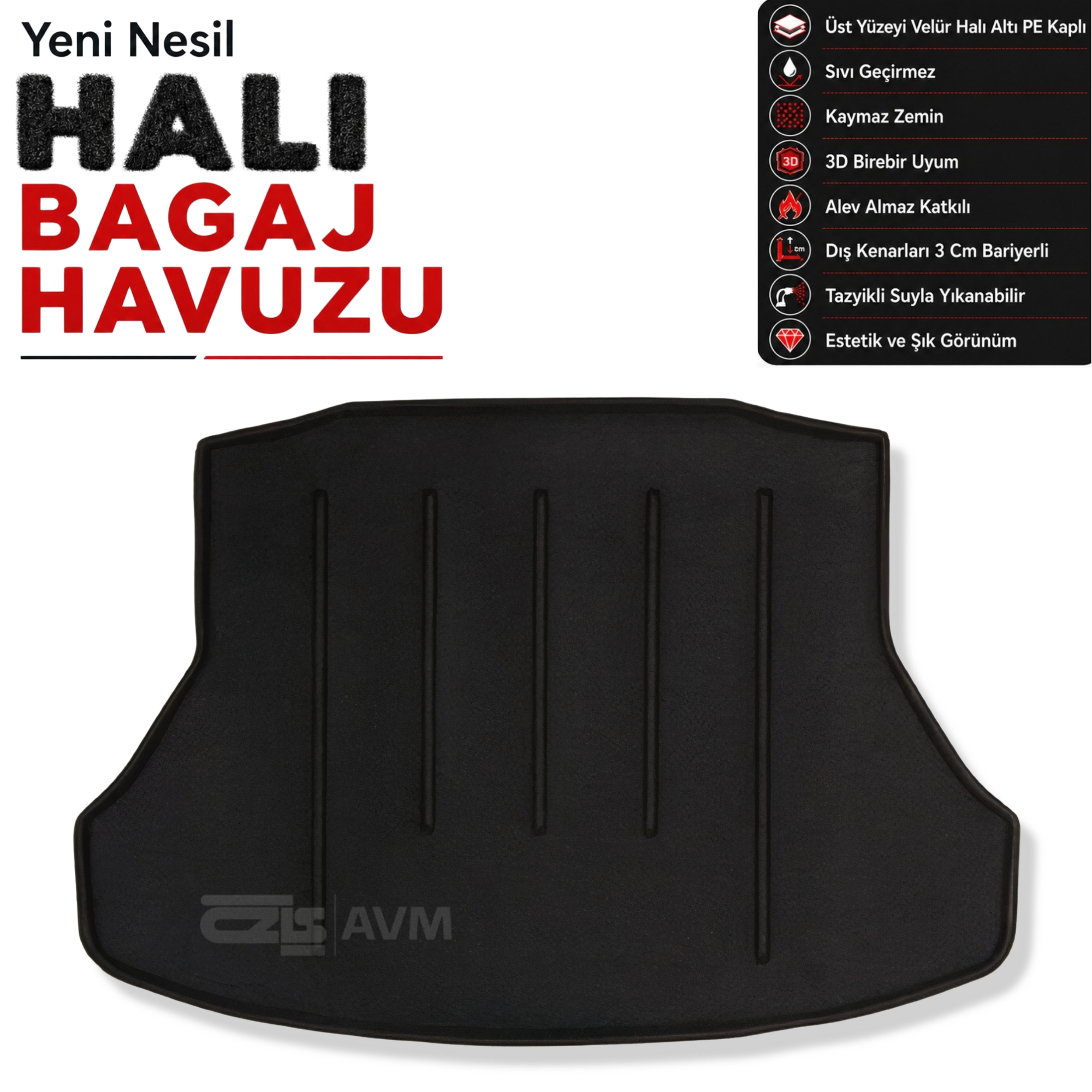 Honda Civic Sedan Halı Bagaj Havuzu (2012 - 2016 Arası)
