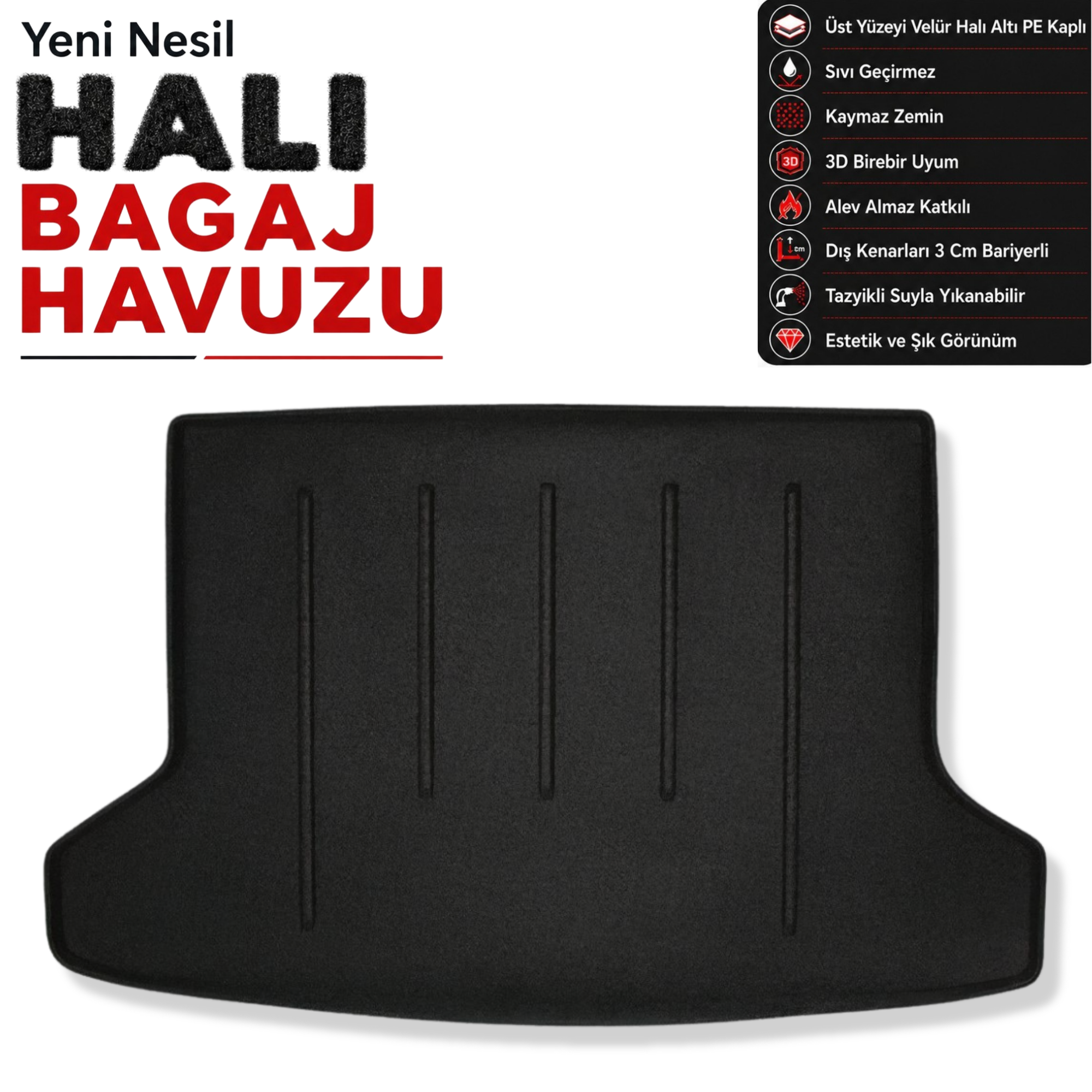 Honda HR - V Stepneli Halı Bagaj Havuzu (2015 - 2022 Arası)