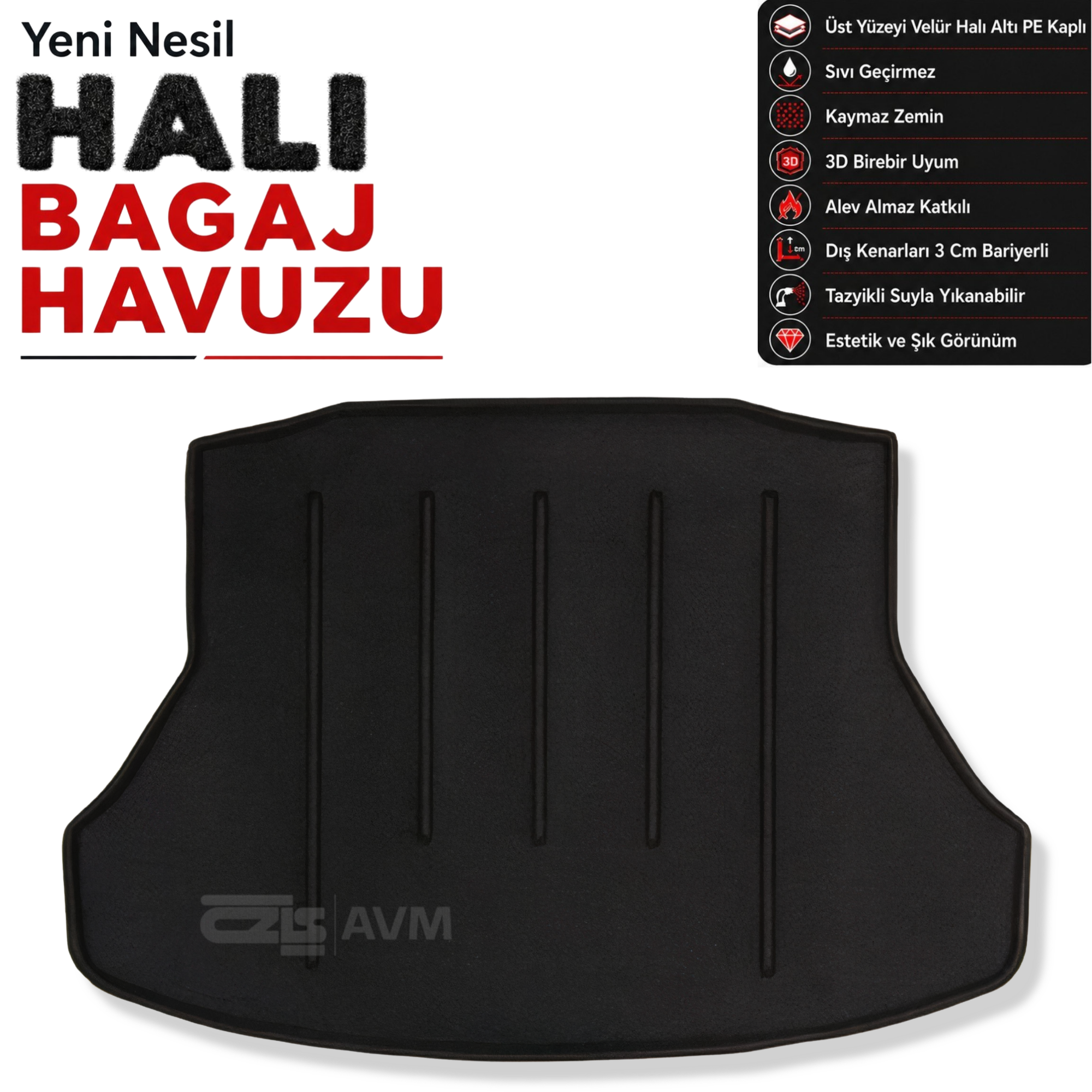 Honda Civic Sedan Halı Bagaj Havuzu (2016 - 2021 Arası)
