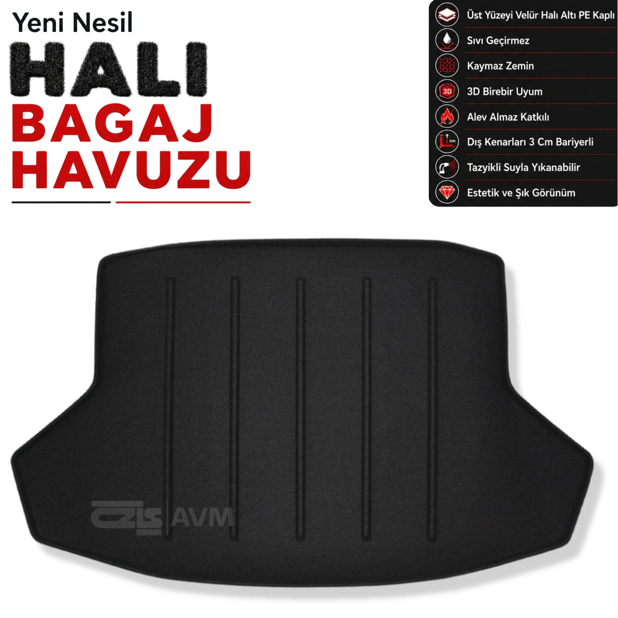 Honda Civic Sedan Halı Bagaj Havuzu (2021 Sonrası)