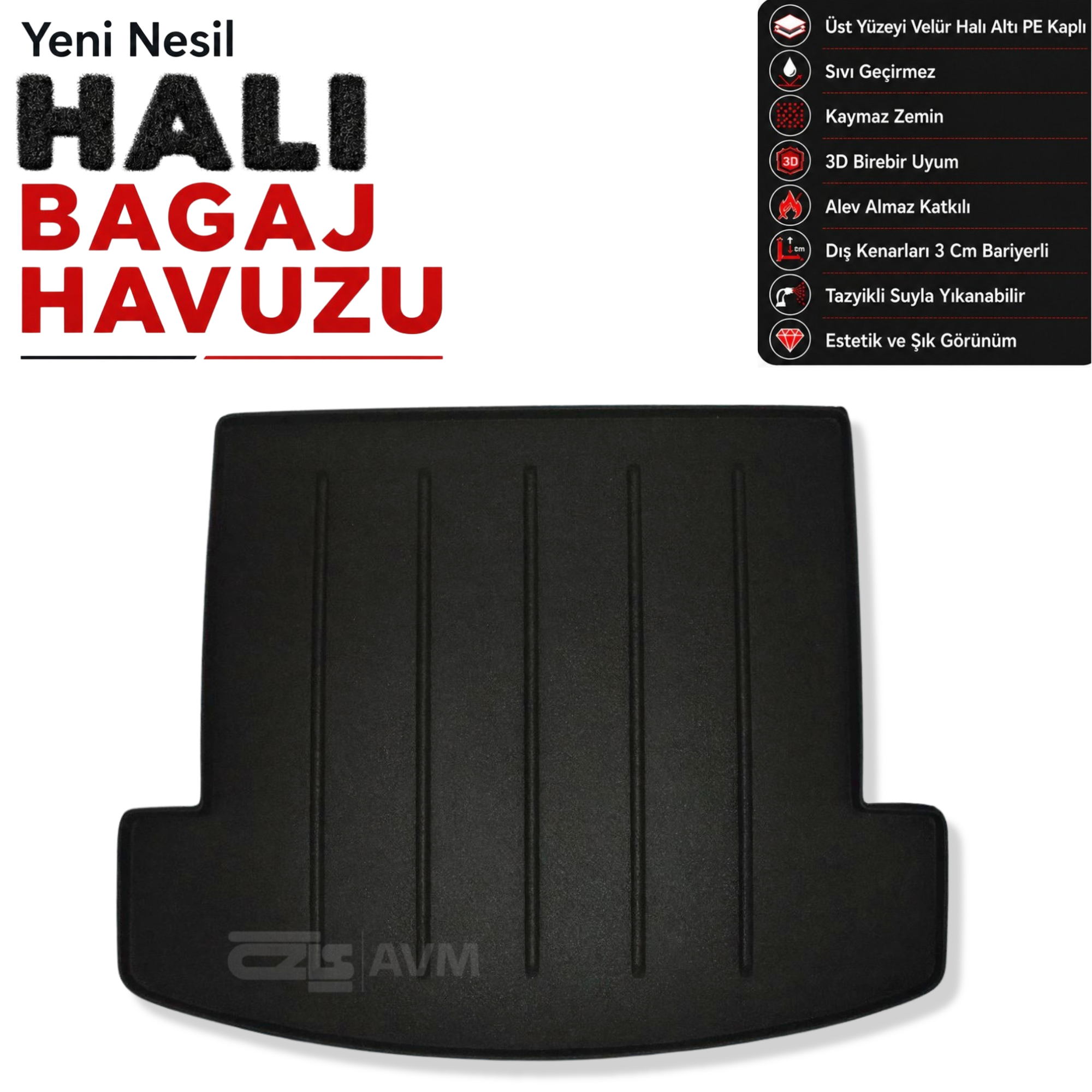 Hyundai Santa Fe E Halı Bagaj Havuzu (2025 Sonrası)