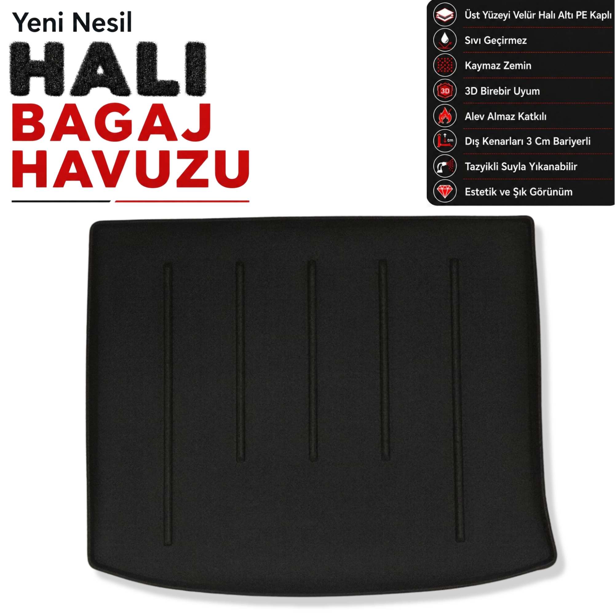 Jeep Cherokee Halı Bagaj Havuzu (2014 Sonrası)