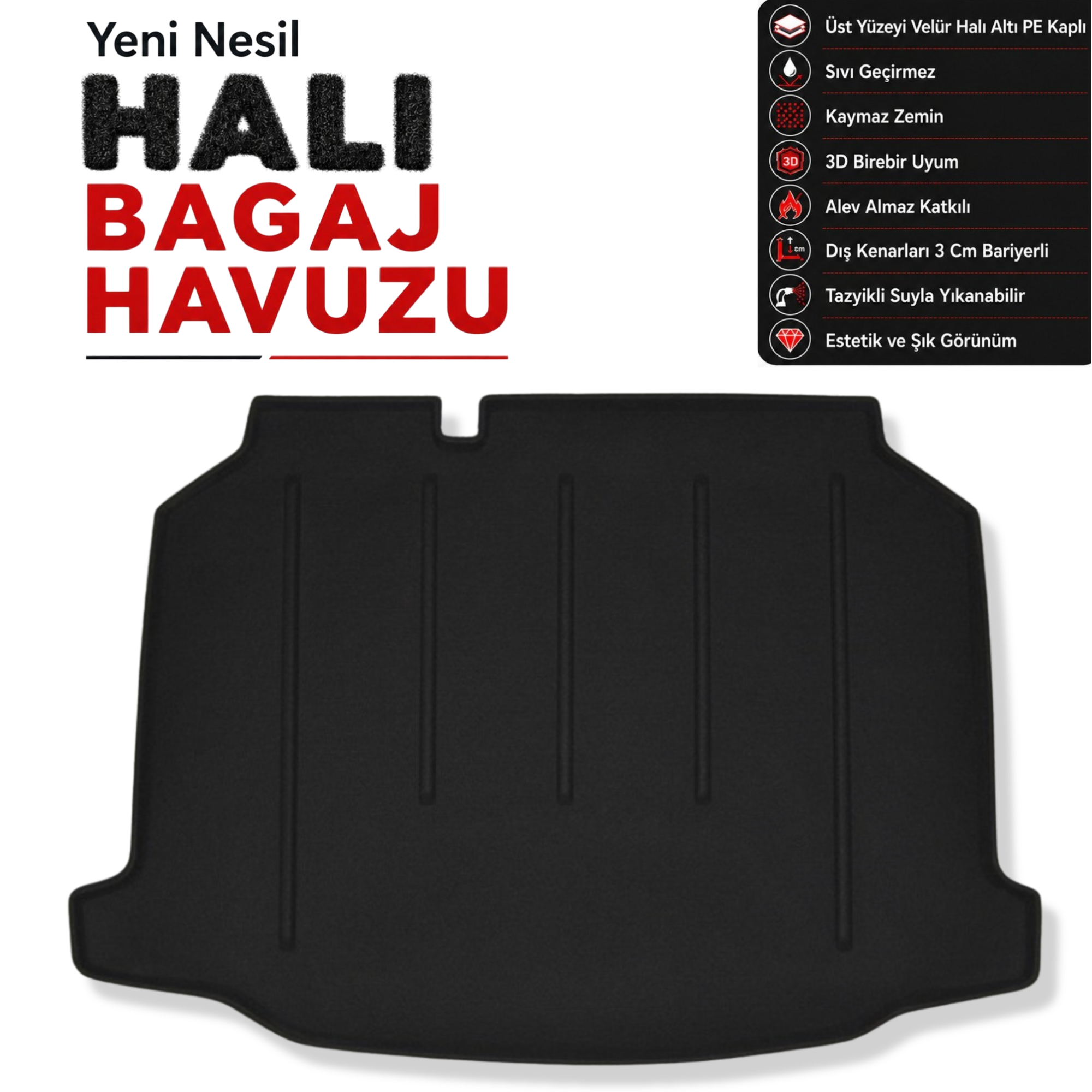 KAMPANYALI - Seat Leon III Halı Bagaj Havuzu (2013 - 2017 Arası)