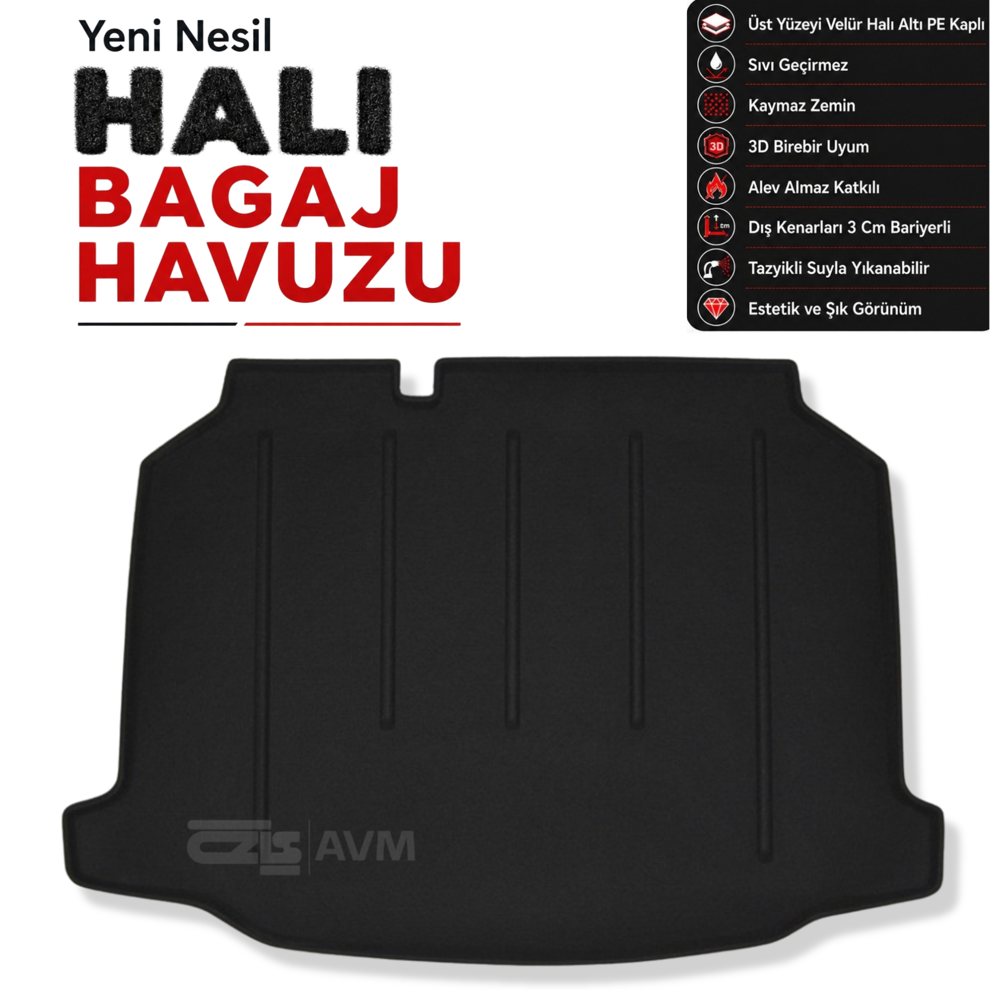 KAMPANYALI - Seat Leon III Halı Bagaj Havuzu (2013 - 2017 Arası)