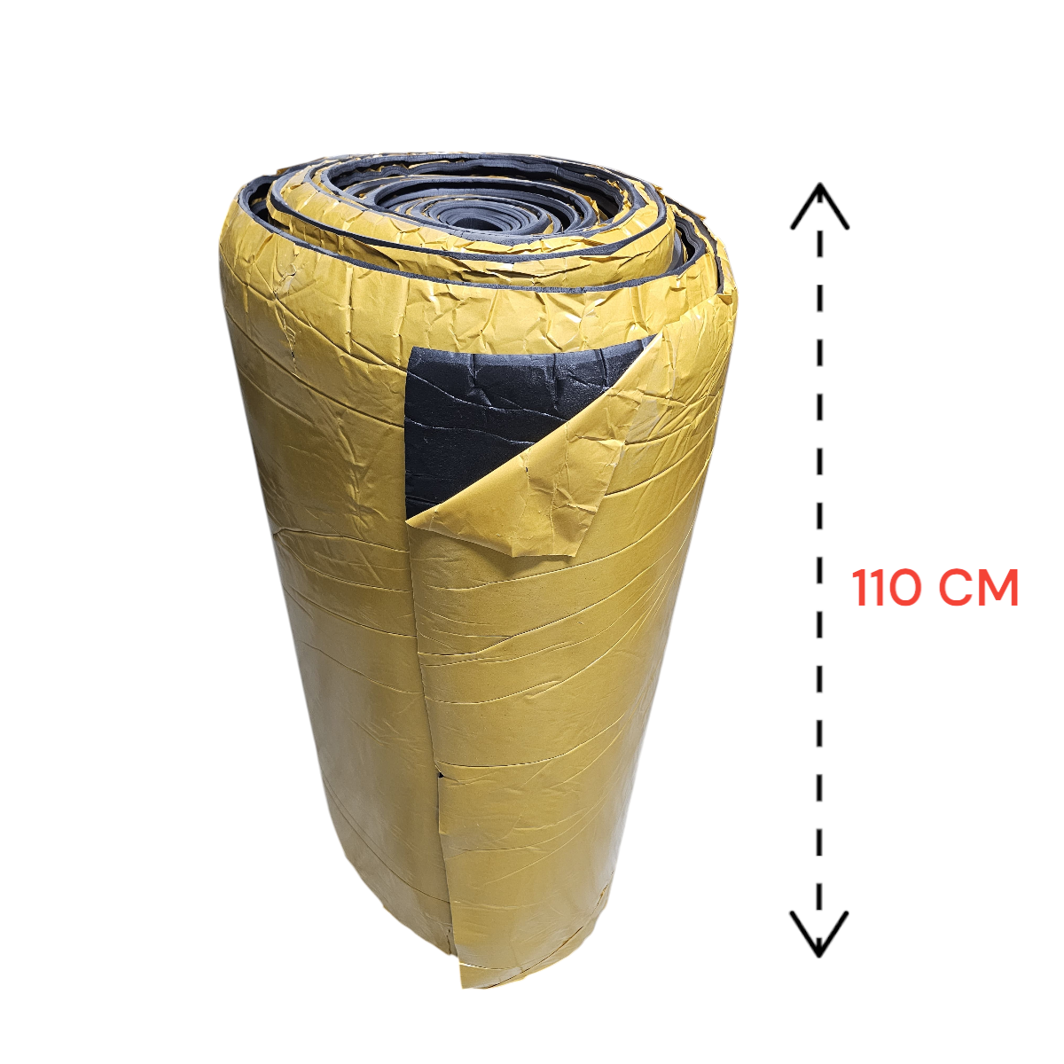 KAUÇUK YAPIŞKANLI İZOLASYON MALZEMESİ (Kalınlık: 10mm / En: 110cm)