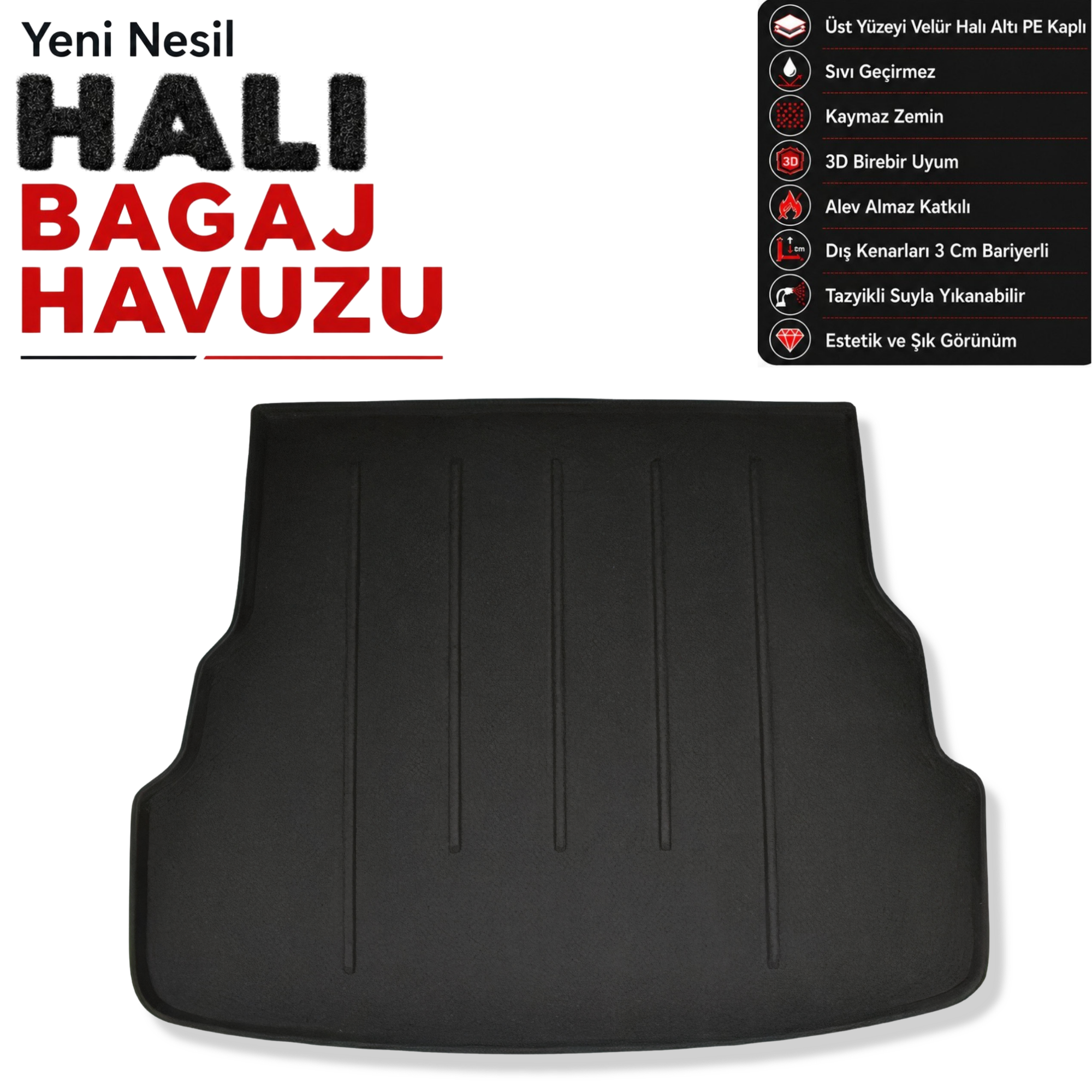Kia Rio Sedan Halı Bagaj Havuzu (2012 Sonrası)