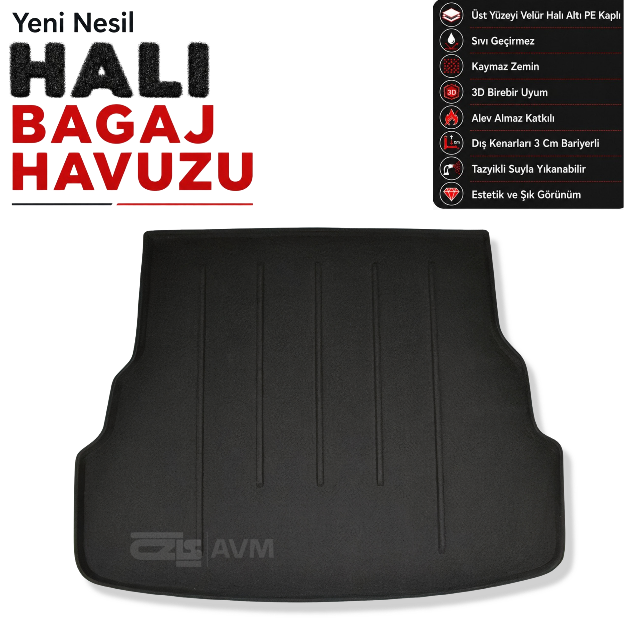 Kia Rio Sedan Halı Bagaj Havuzu (2012 Sonrası)