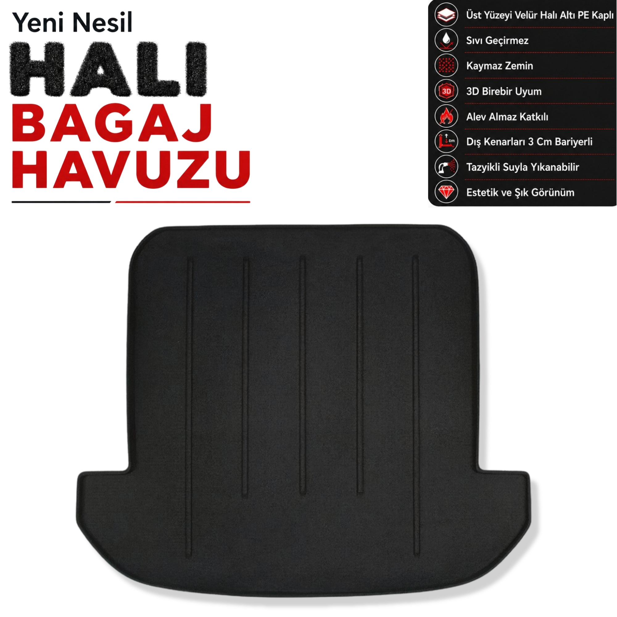 Kia Sorento Halı Bagaj Havuzu (2015 - 2024 Arası)