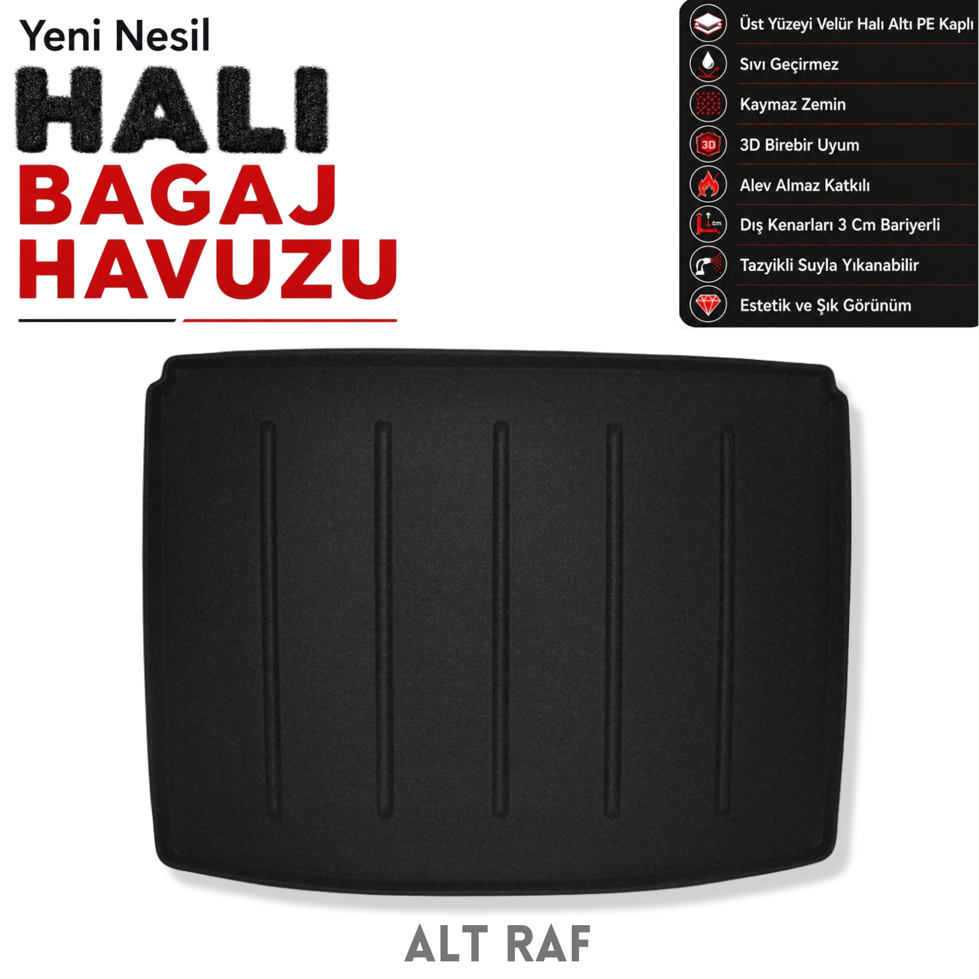Kia EV3 Halı Bagaj Havuzu (2024 Sonrası)