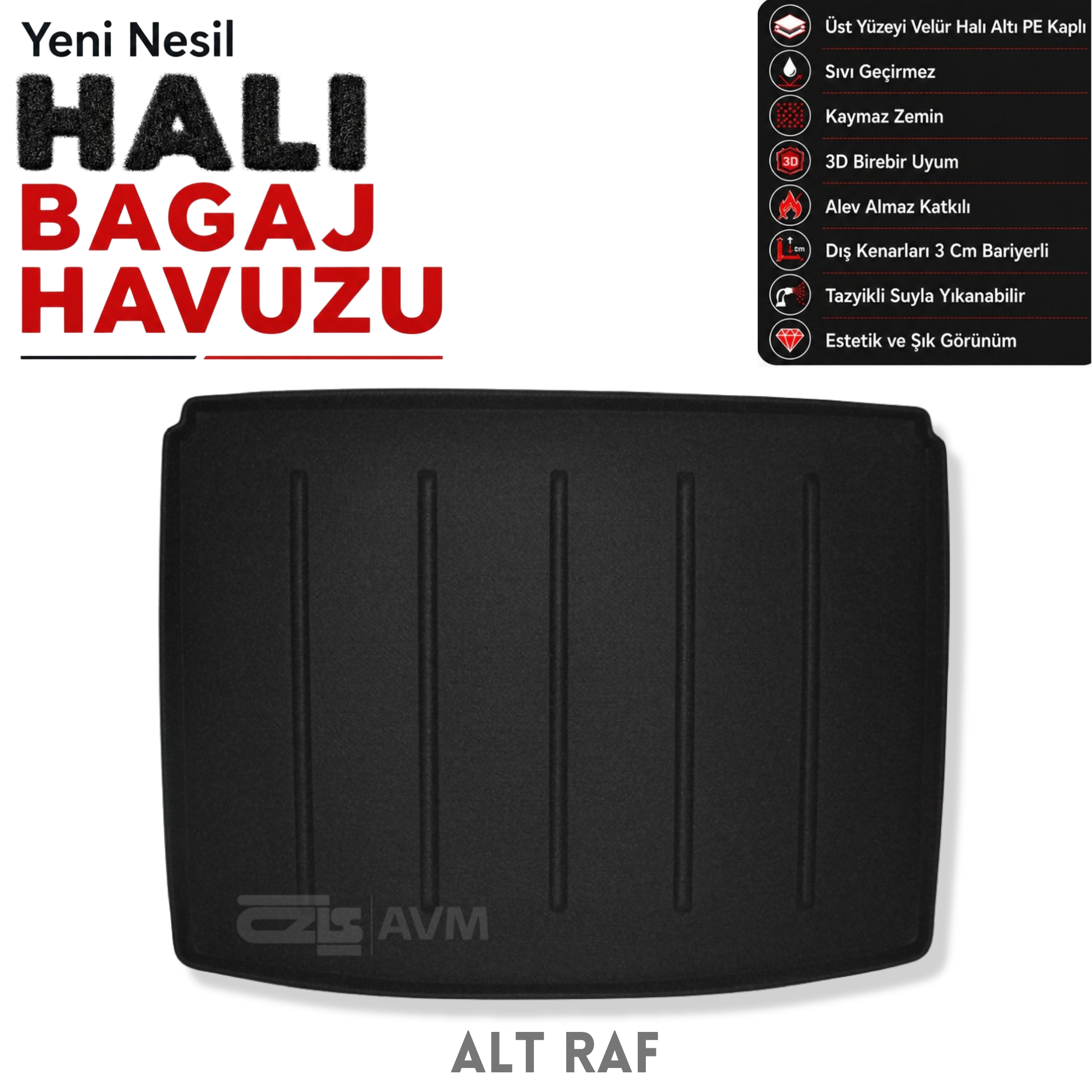 Kia EV3 Halı Bagaj Havuzu (2024 Sonrası)