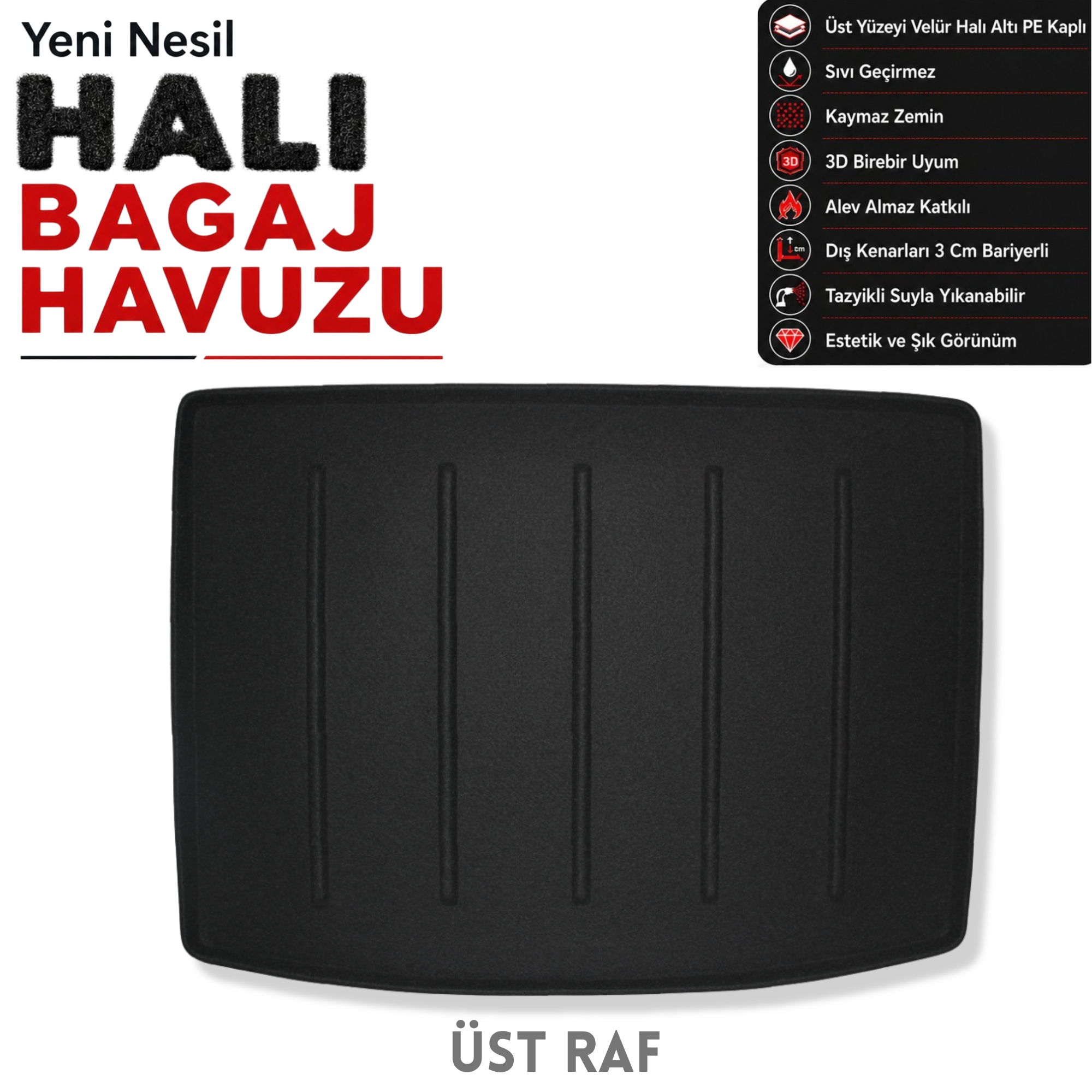 Kia EV3 Halı Bagaj Havuzu (2024 Sonrası)