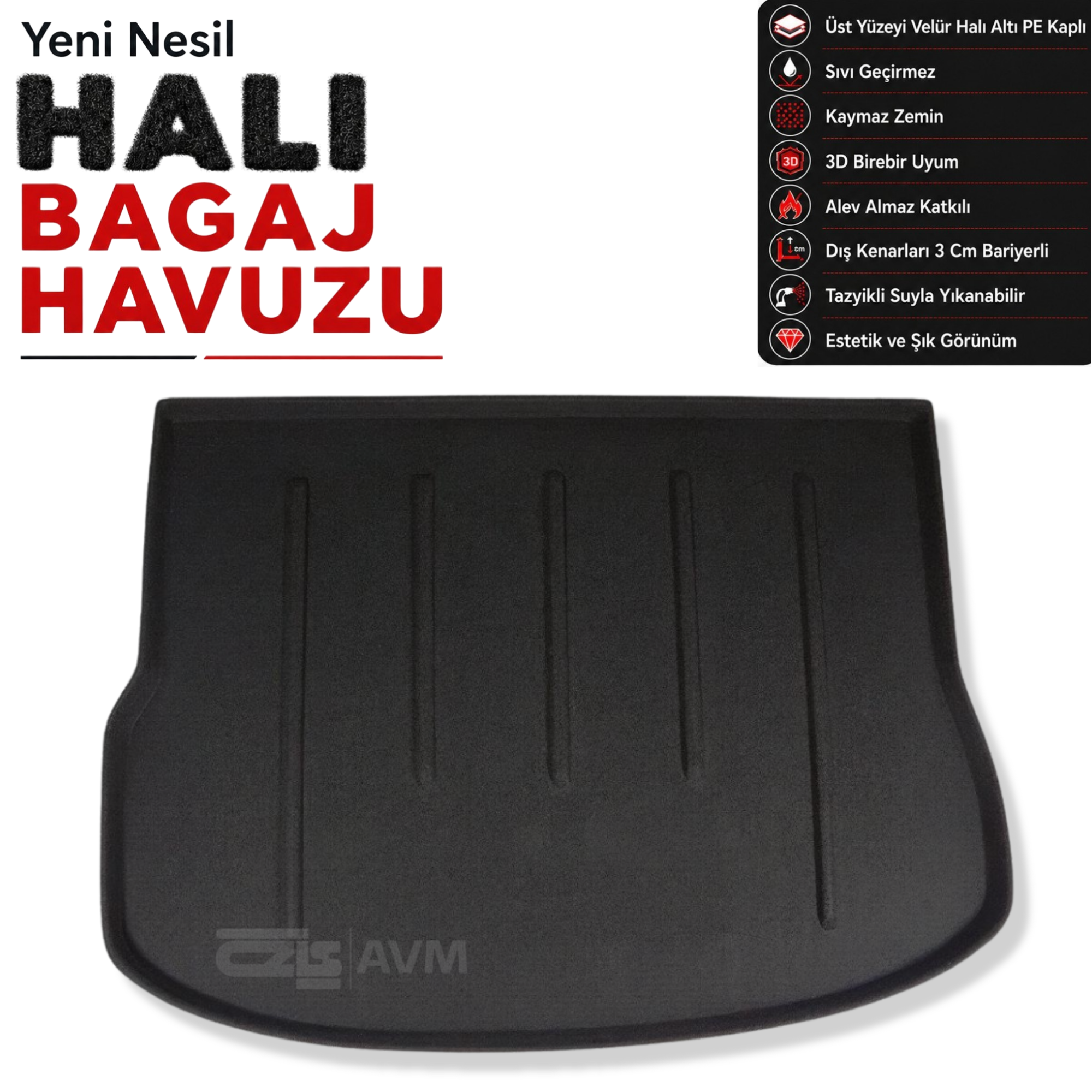 Land Rover Range Rover Evoque Halı Bagaj Havuzu (2011 - 2020 Arası)
