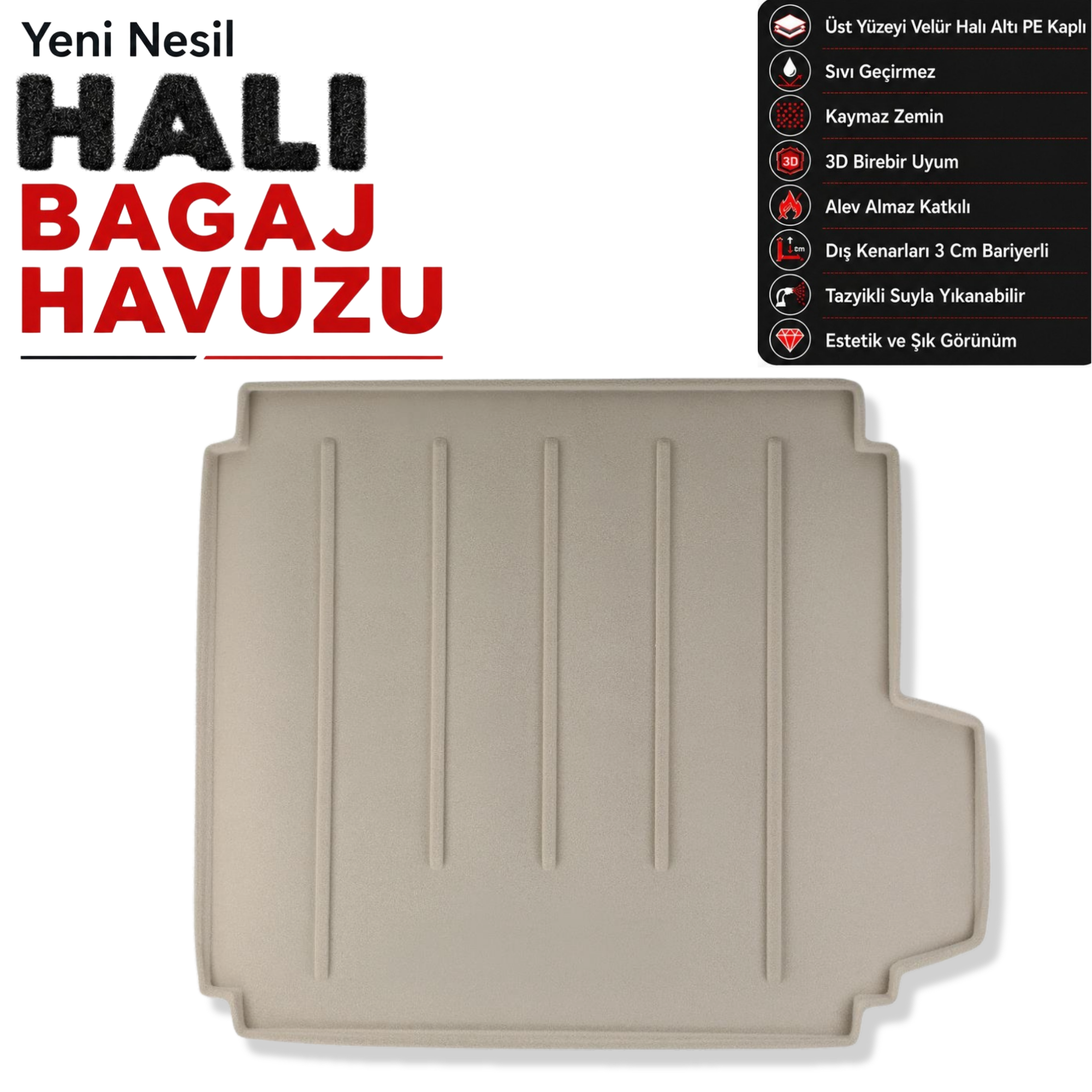 Land Rover Range Rover Halı Bagaj Havuzu (2013 ve Sonrası)