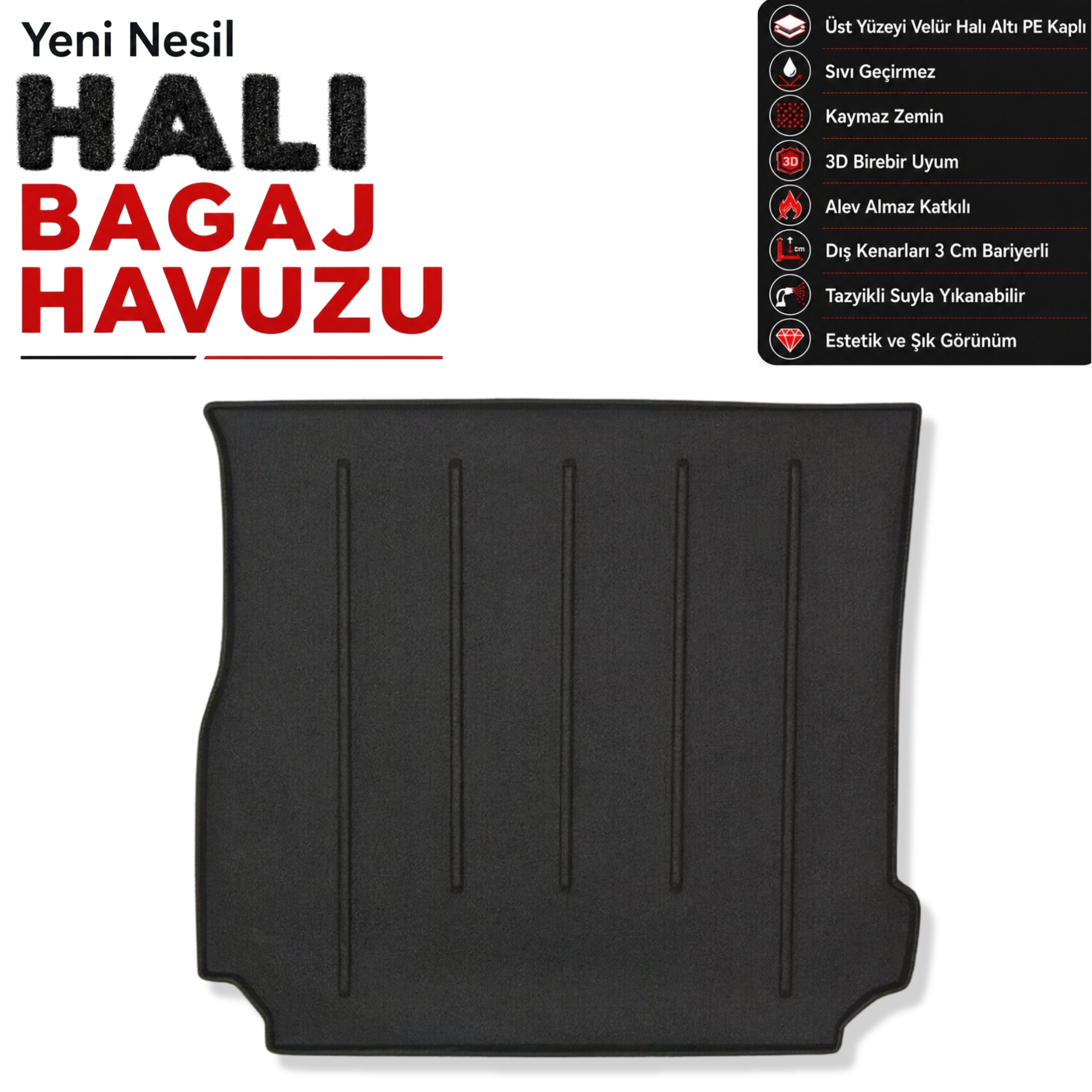 Land Rover Discovery 4 Halı Bagaj Havuzu (2009 - 2016 Arası)