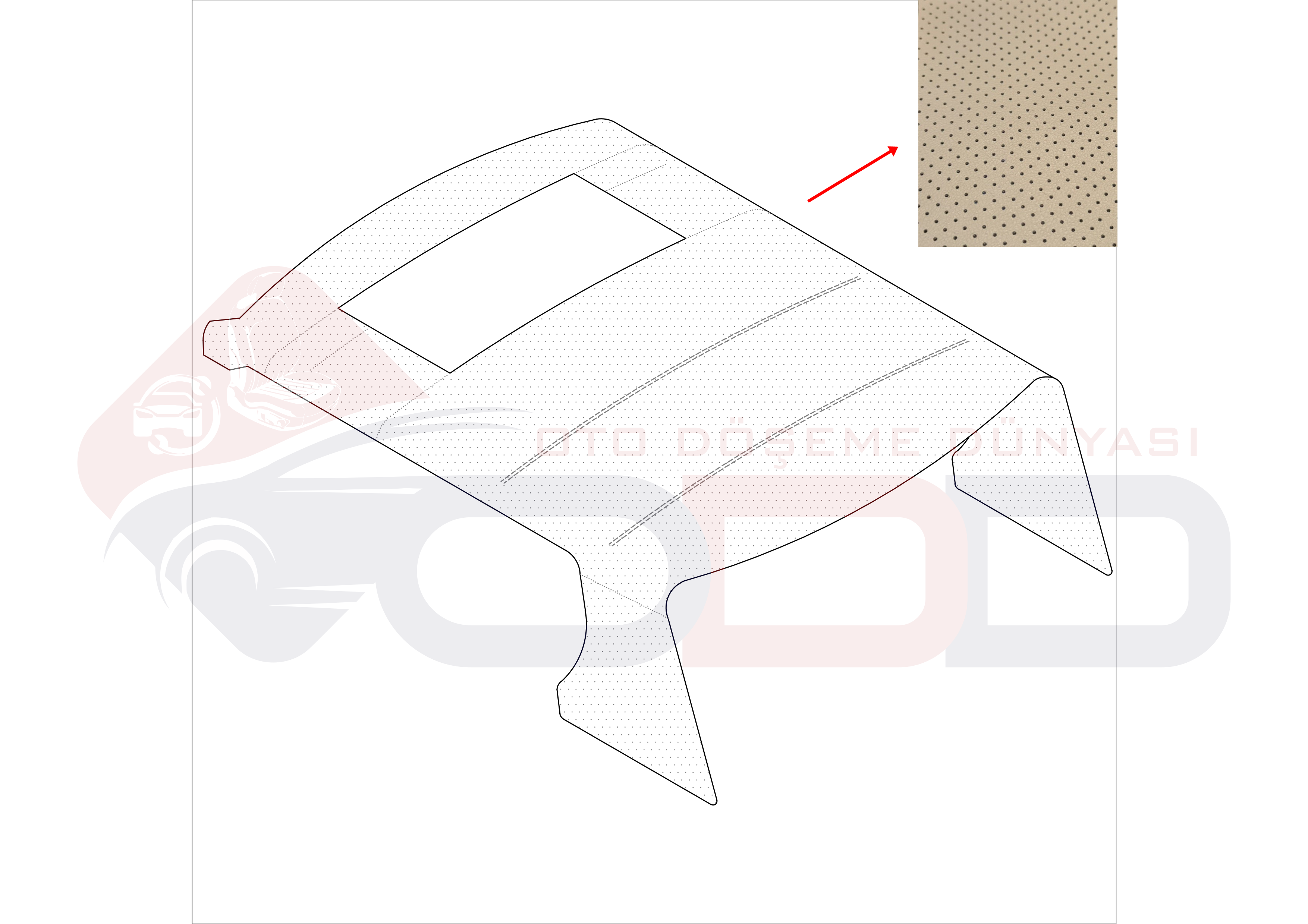 MERCEDES W108 AÇILIR TAVAN DÖŞEMESİ