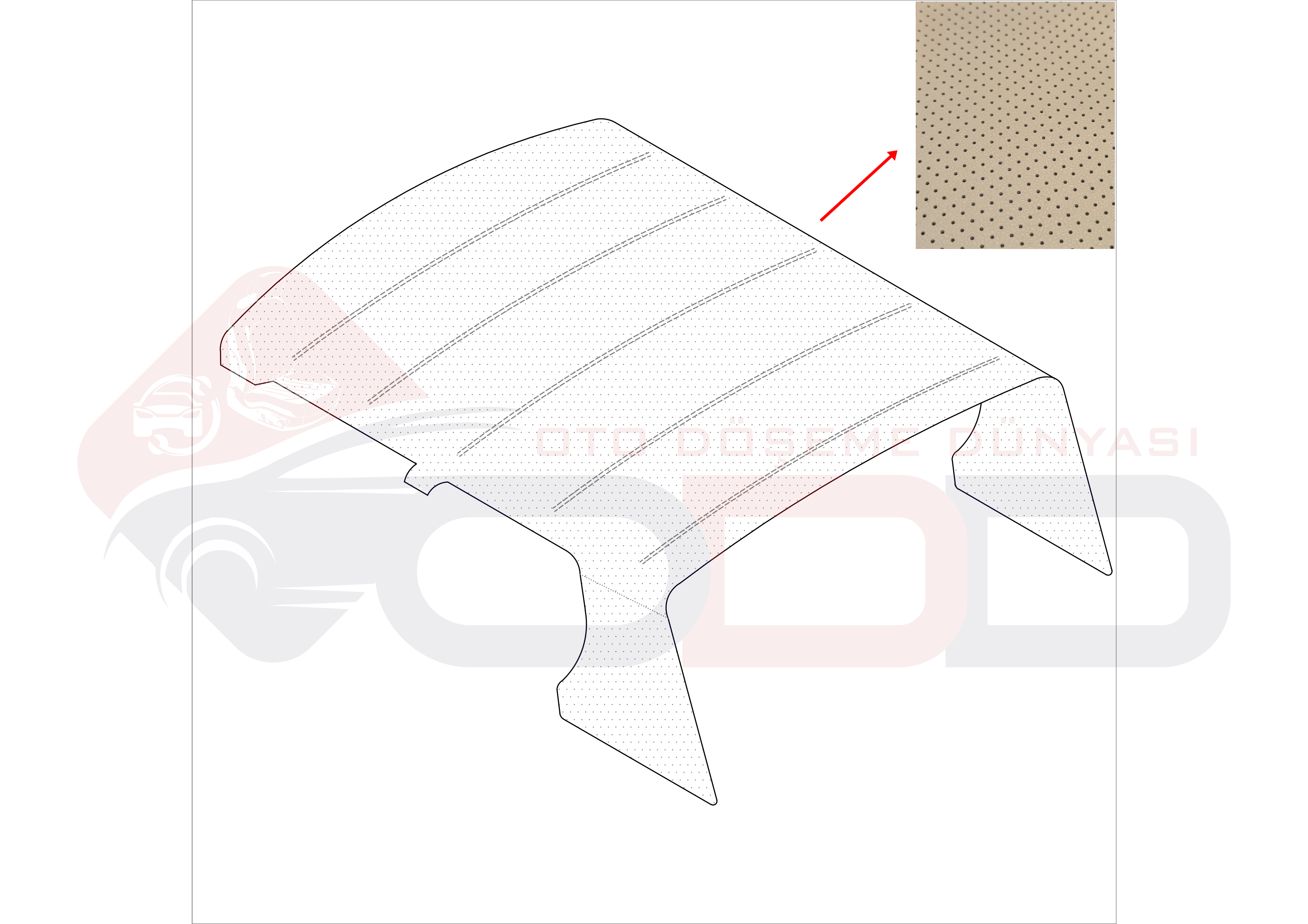 MERCEDES W109 DÜZ TAVAN DÖŞEMESİ