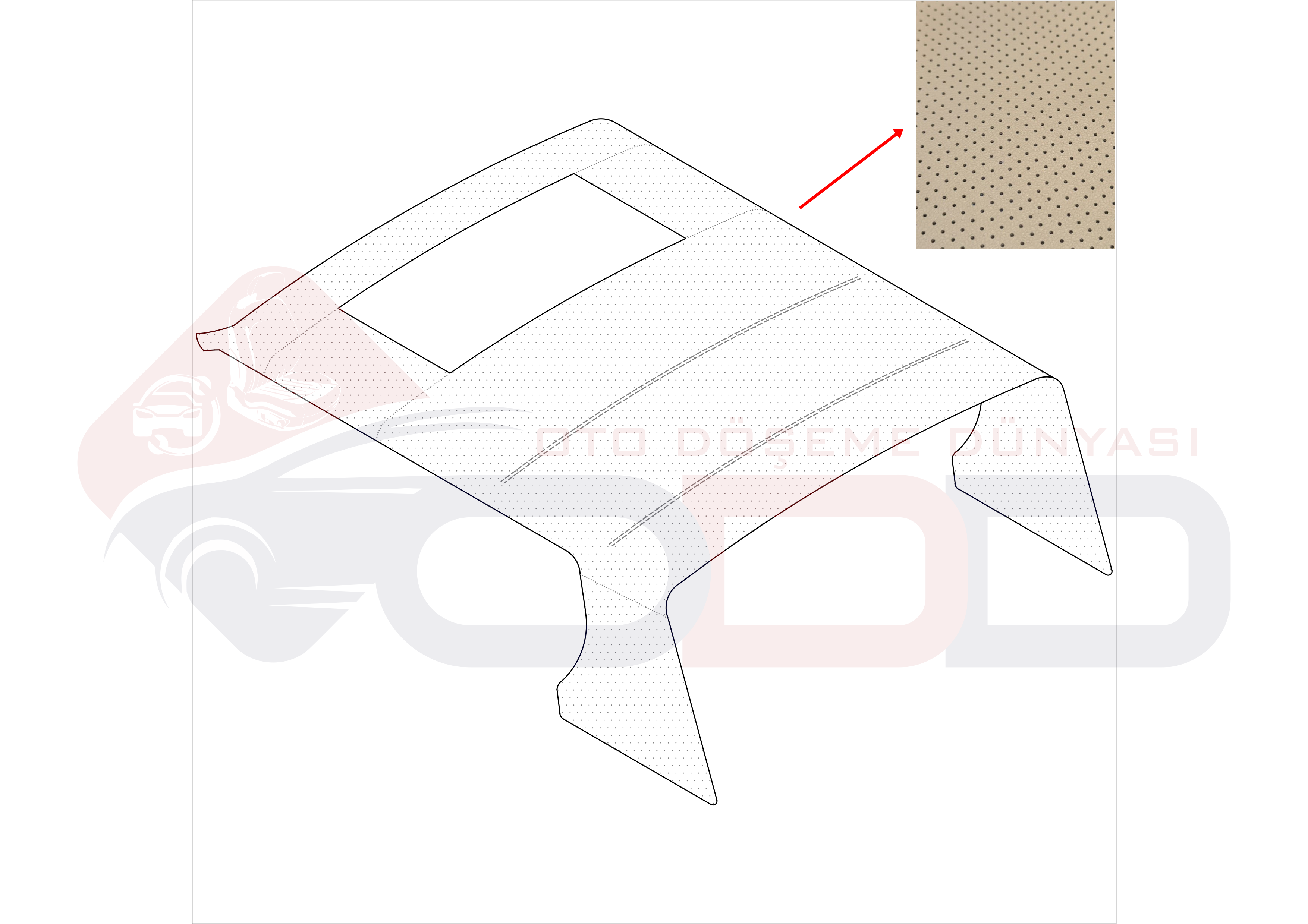 MERCEDES W114 COUPE AÇILIR TAVAN DÖŞEMESİ