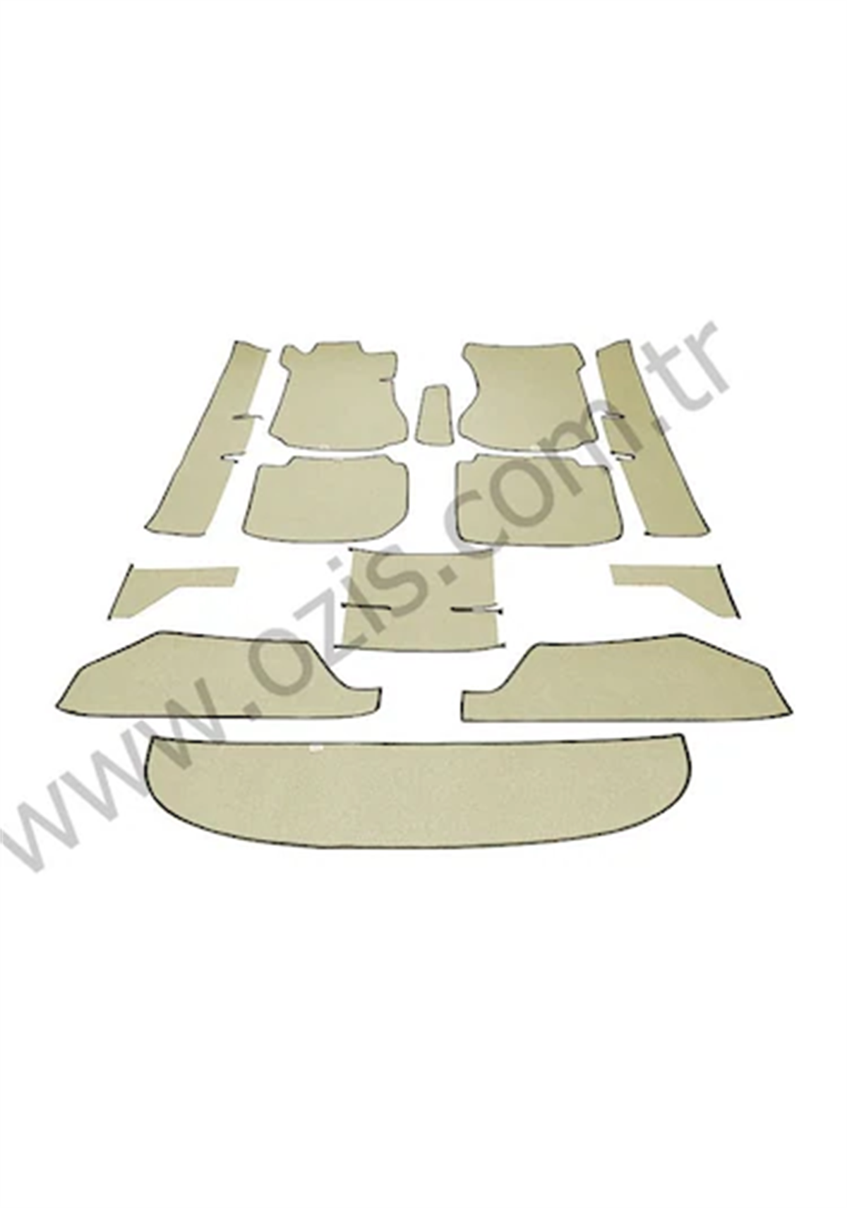 MERCEDES W115 TABAN HALISI KREM