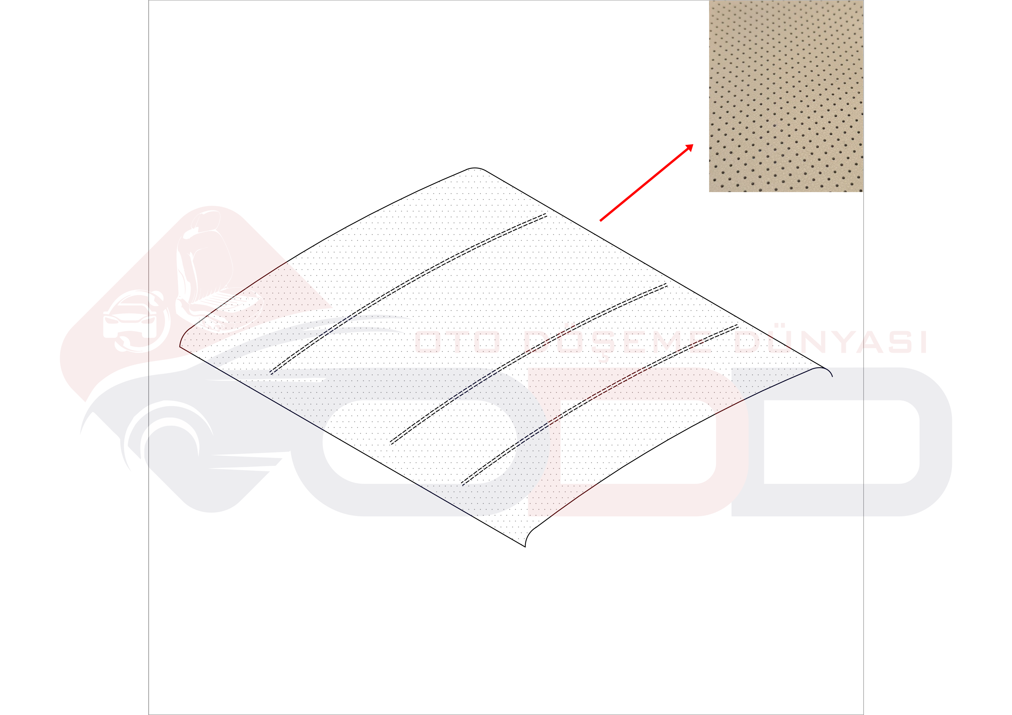 MERCEDES W116 DÜZ TAVAN DÖŞEMESİ