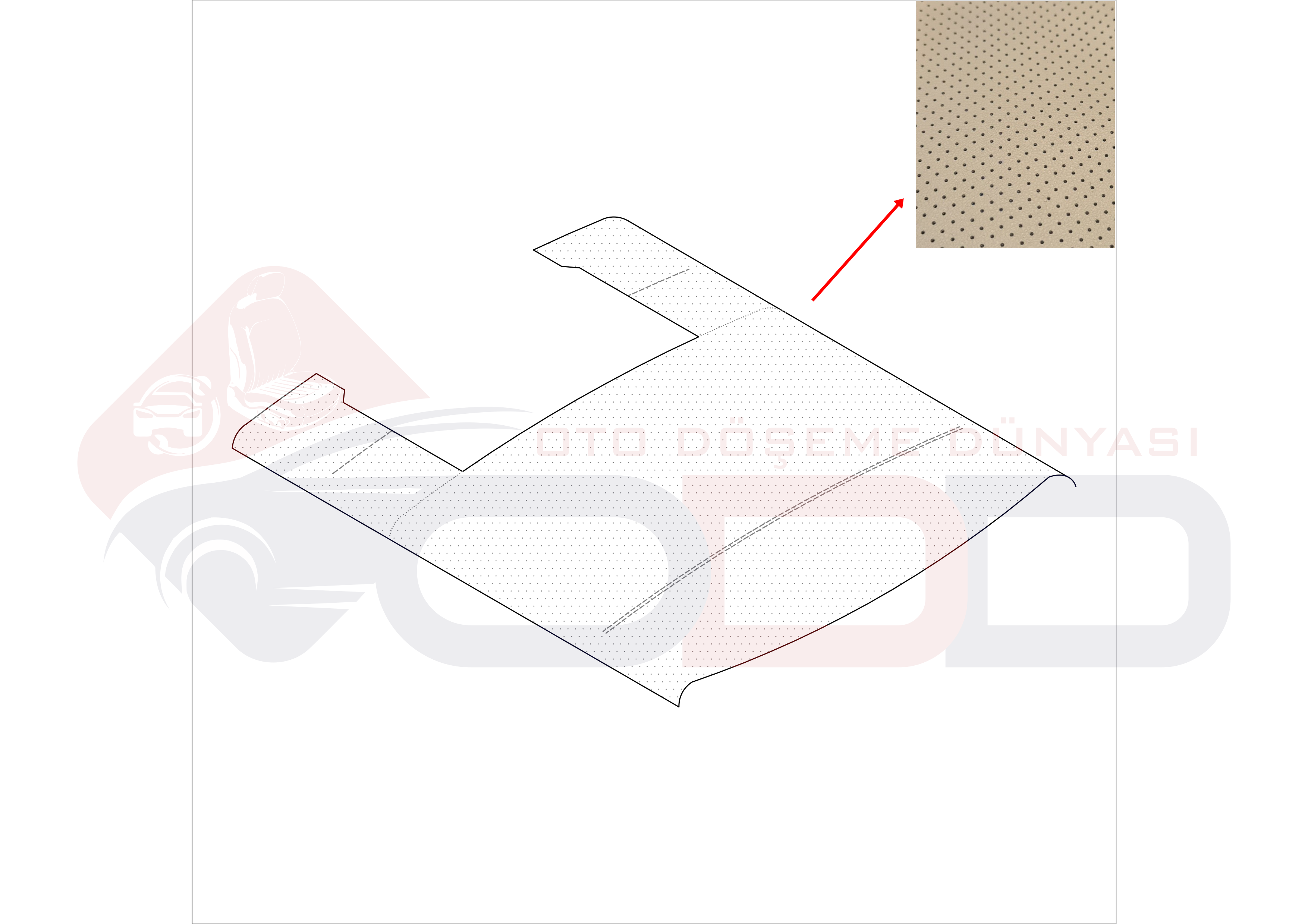 MERCEDES W123 COUPE AÇILIR TAVAN DÖŞEMESİ TEK DEMİR